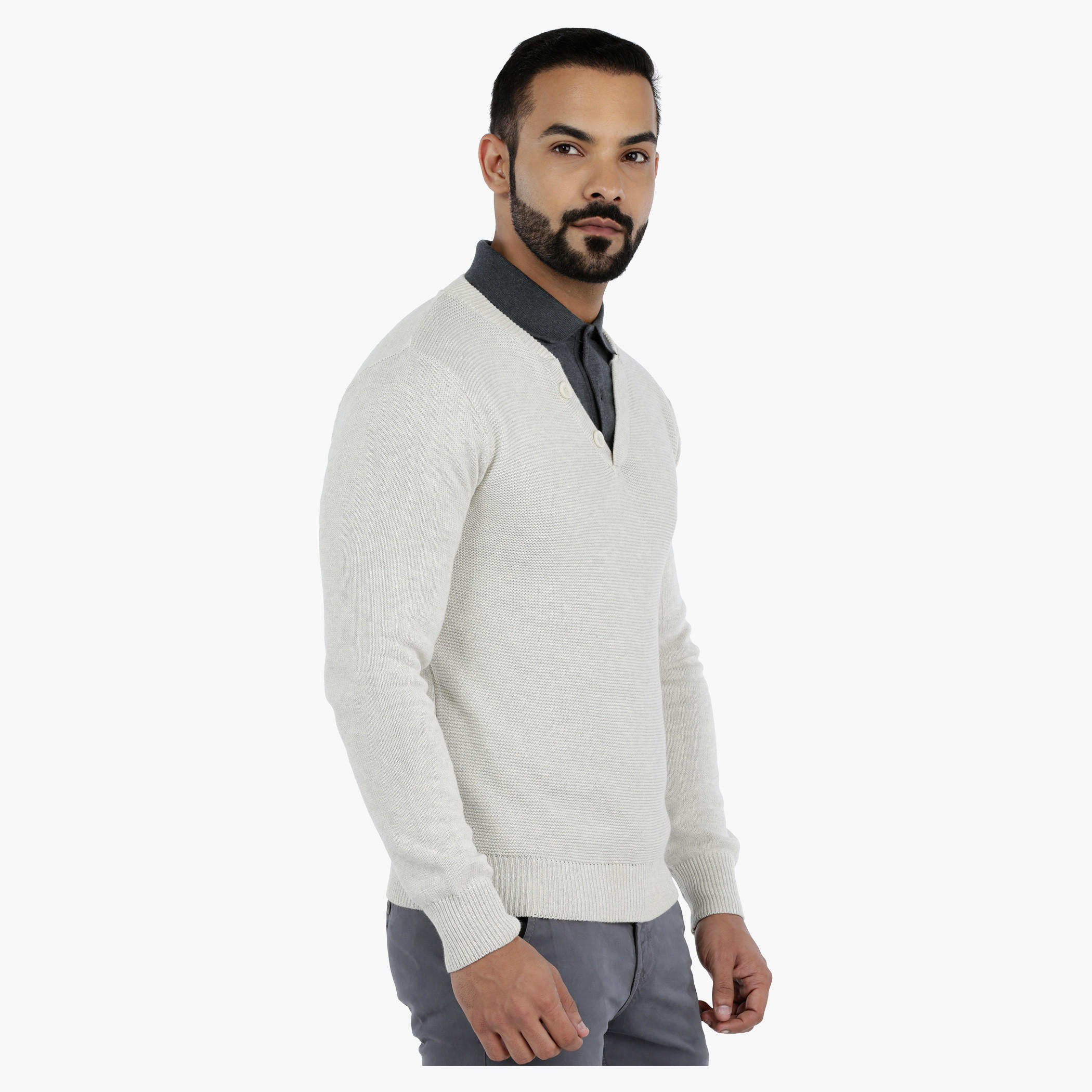 V-Neck Cardigan with Long Sleeves-men-clothing-sweatersandpullovers-image-8