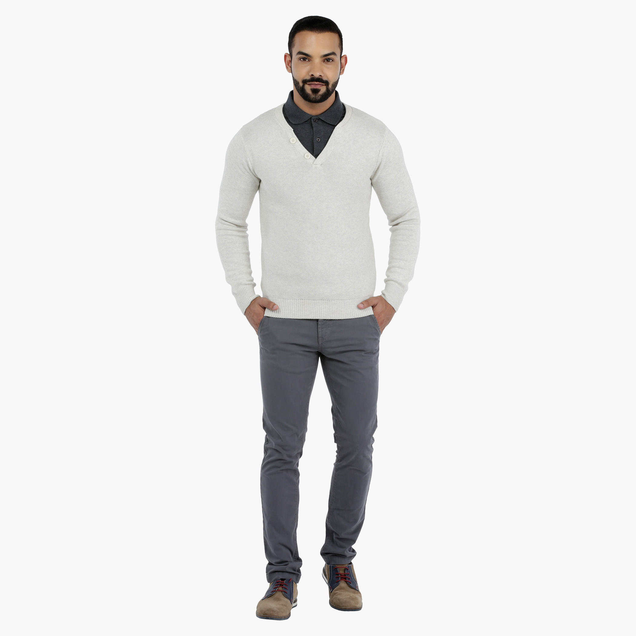 V-Neck Cardigan with Long Sleeves-men-clothing-sweatersandpullovers-image-10