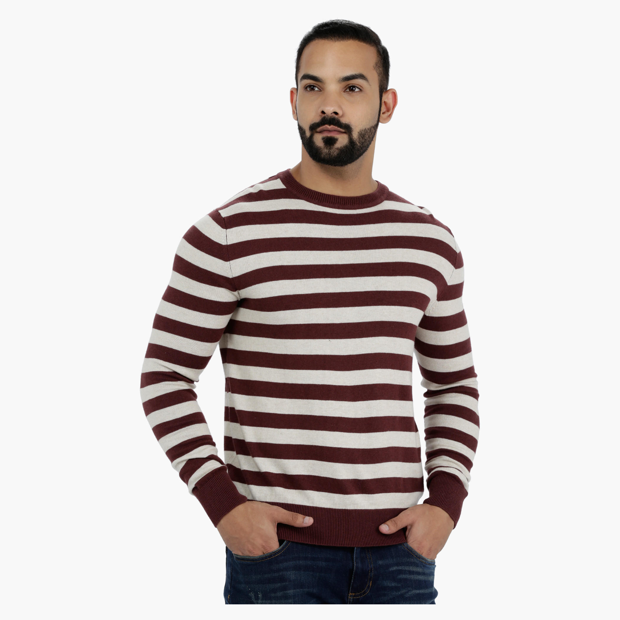 Striped Long Sleeves Sweater-men-clothing-sweatersandpullovers-image-1