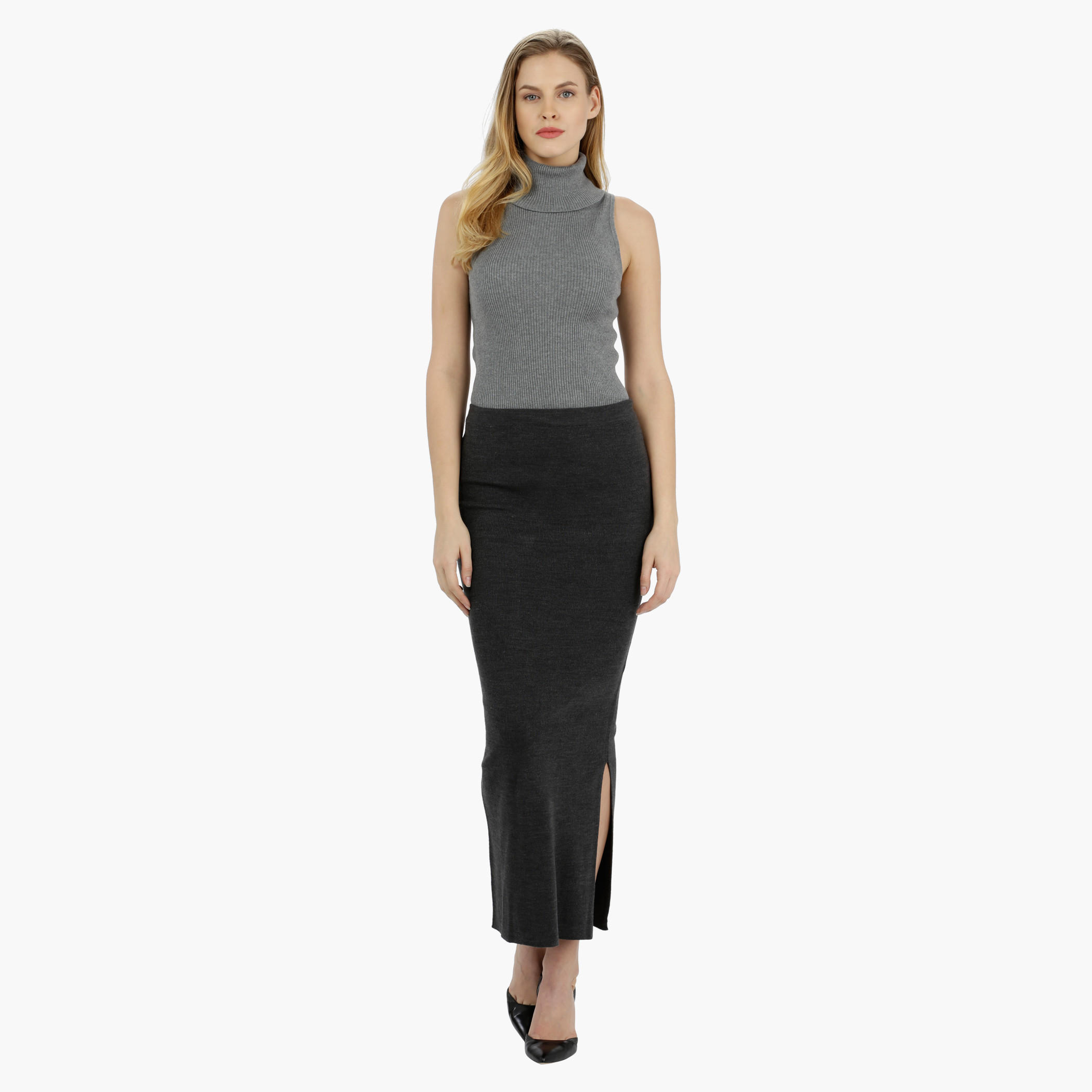 Textured Maxi Skirt with Side Slit-women-clothing-bottoms-skirts-image-5