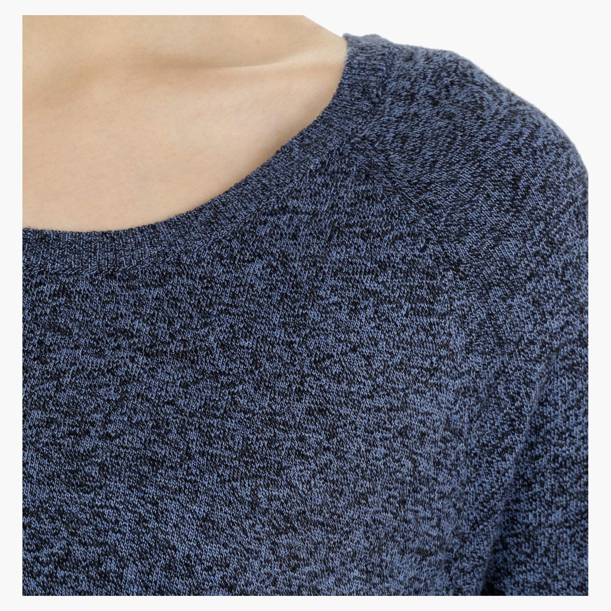 Knitted Round Neck Top with 3/4th Sleeves-women-clothing-tshirts-image-4