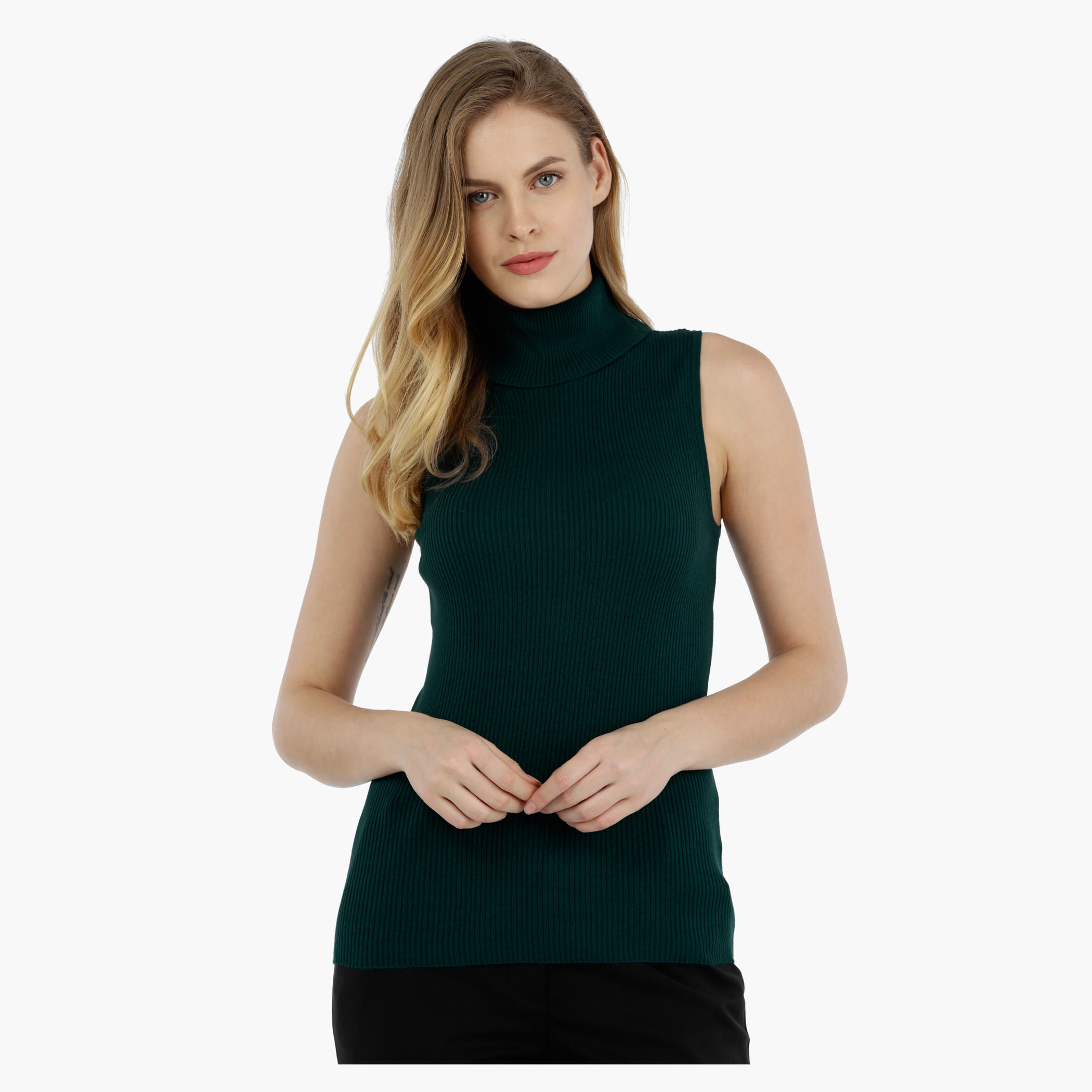 Sleeveless Sweater with Turtle Neck-women-clothing-cardigansandjumpers-jumpers-image-1