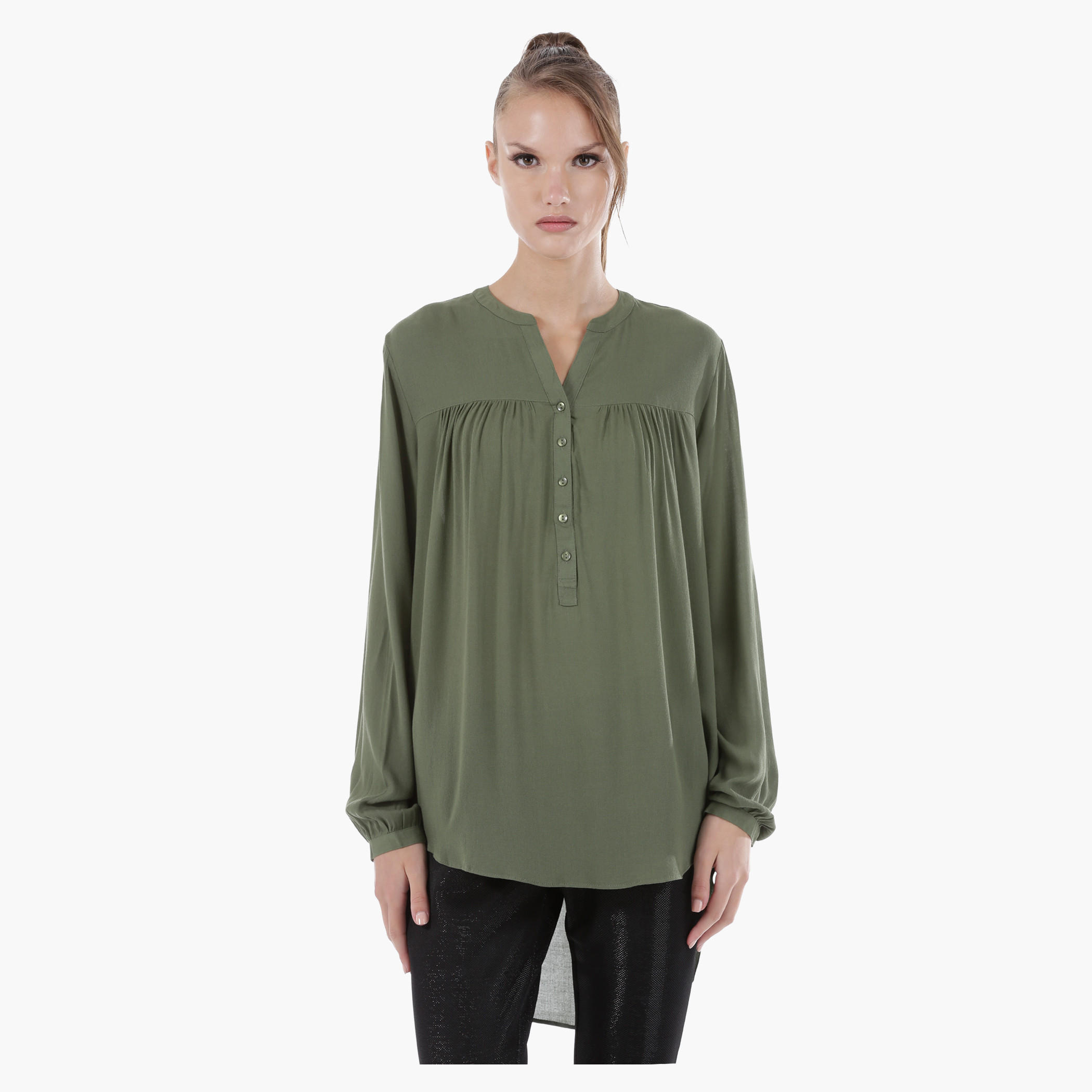 Long Sleeves Shirt with Asymmetrical Hem-women-clothing-shirtsandblouses-blouses-image-1