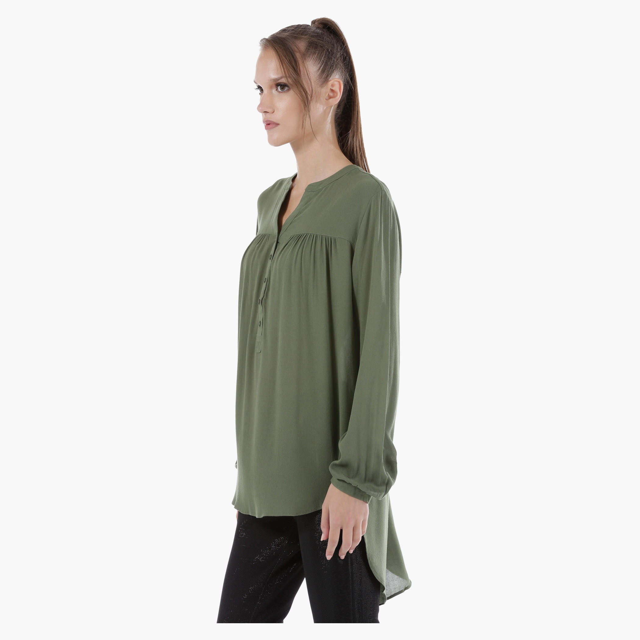Long Sleeves Shirt with Asymmetrical Hem-women-clothing-shirtsandblouses-blouses-image-3