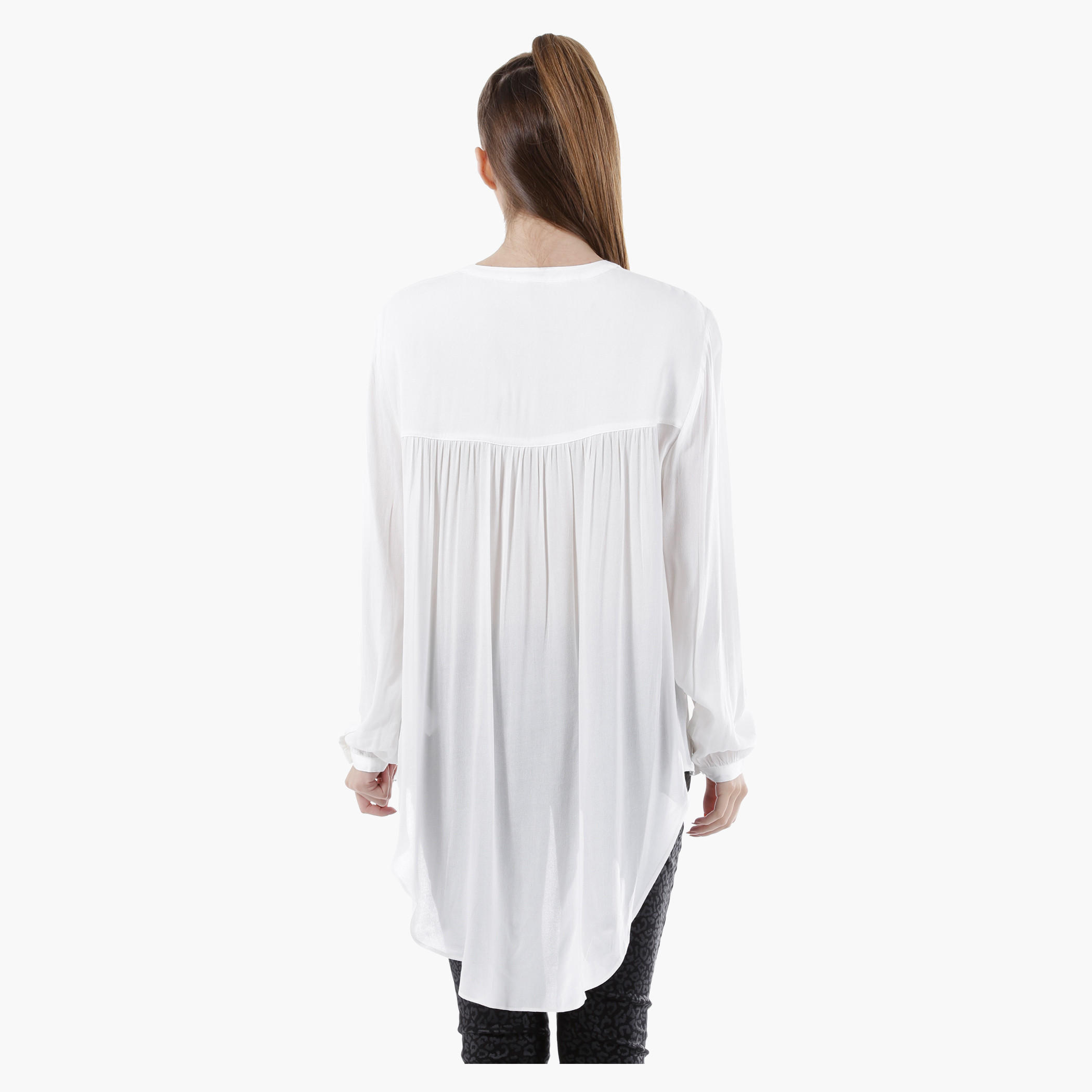 Basic Top with Long Sleeves in Regular Fit-women-clothing-shirtsandblouses-blouses-image-2