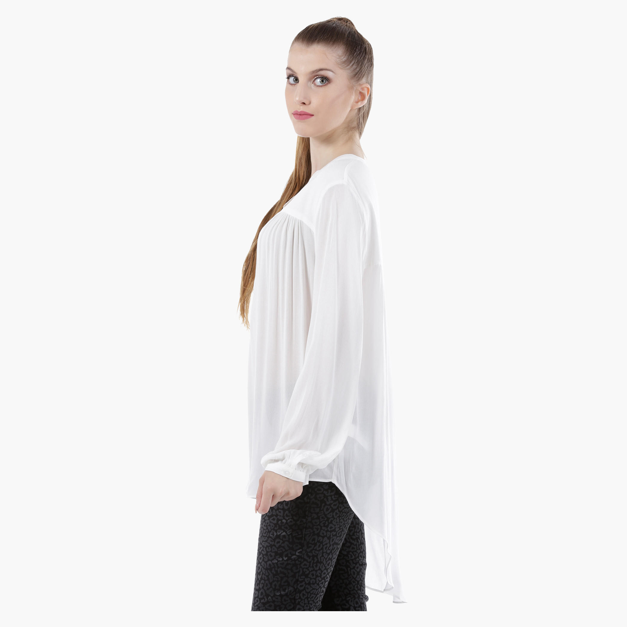 Basic Top with Long Sleeves in Regular Fit-women-clothing-shirtsandblouses-blouses-image-3