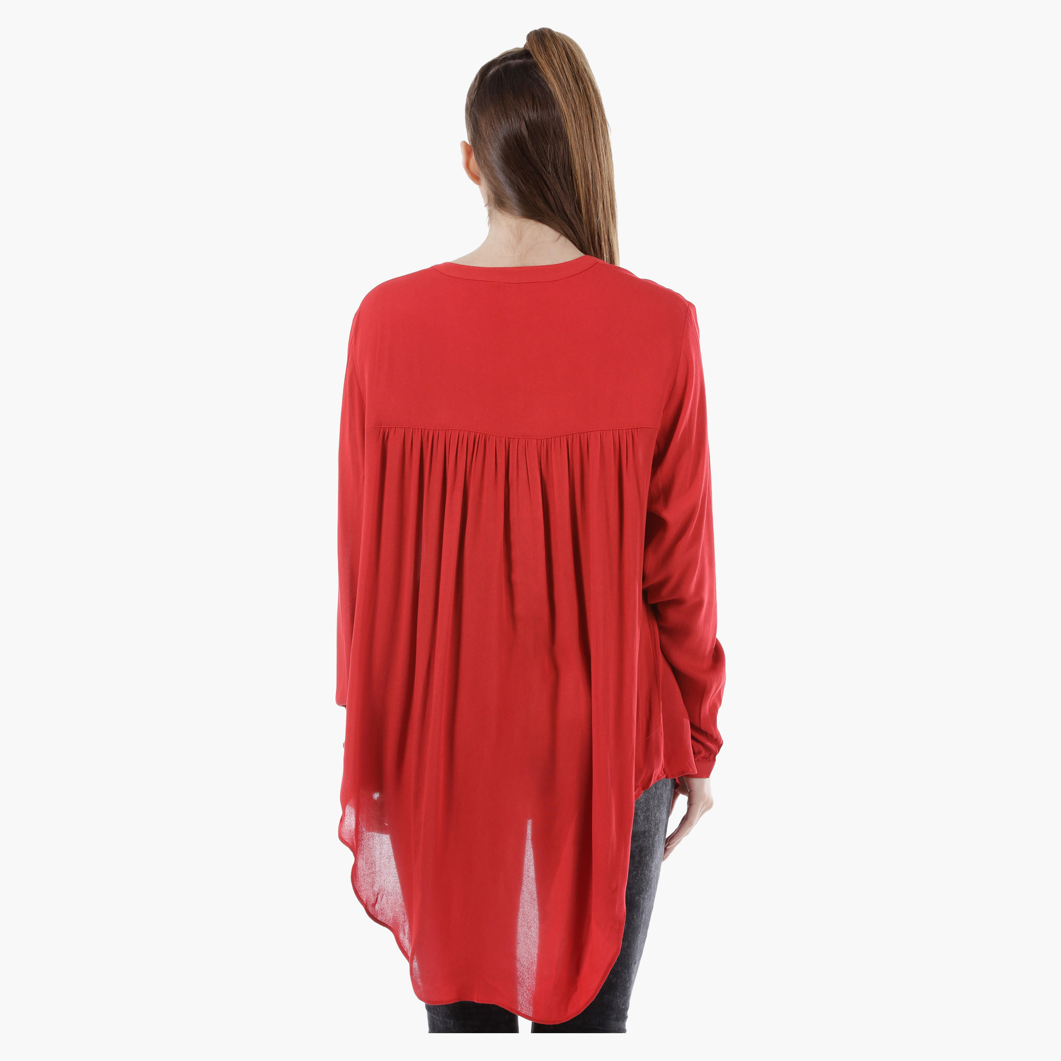 Basic Top with Long Sleeves in Regular Fit-women-clothing-shirtsandblouses-blouses-image-7