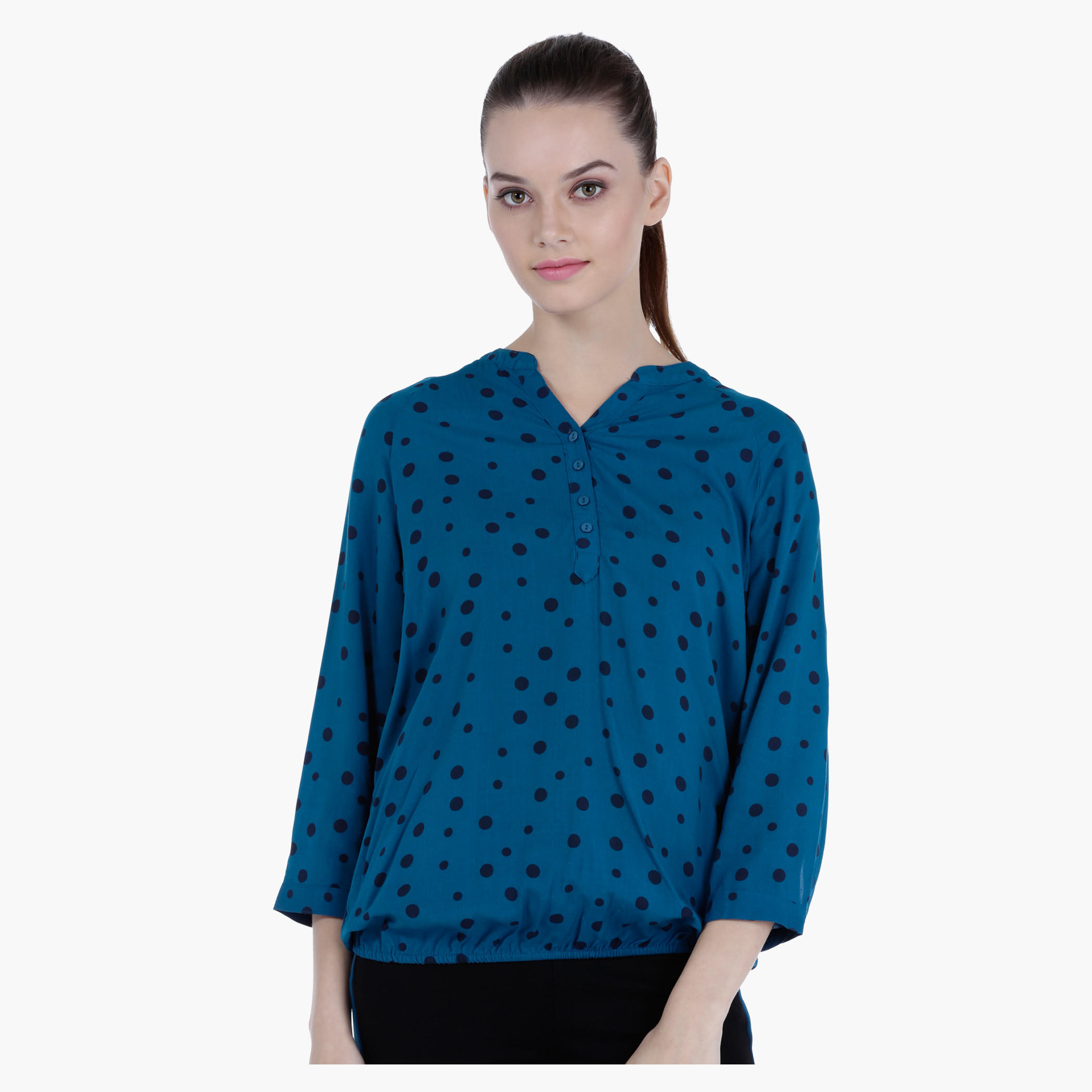 Casual Top with 3/4 Sleeves in Regular Fit-women-clothing-shirtsandblouses-blouses-image-1