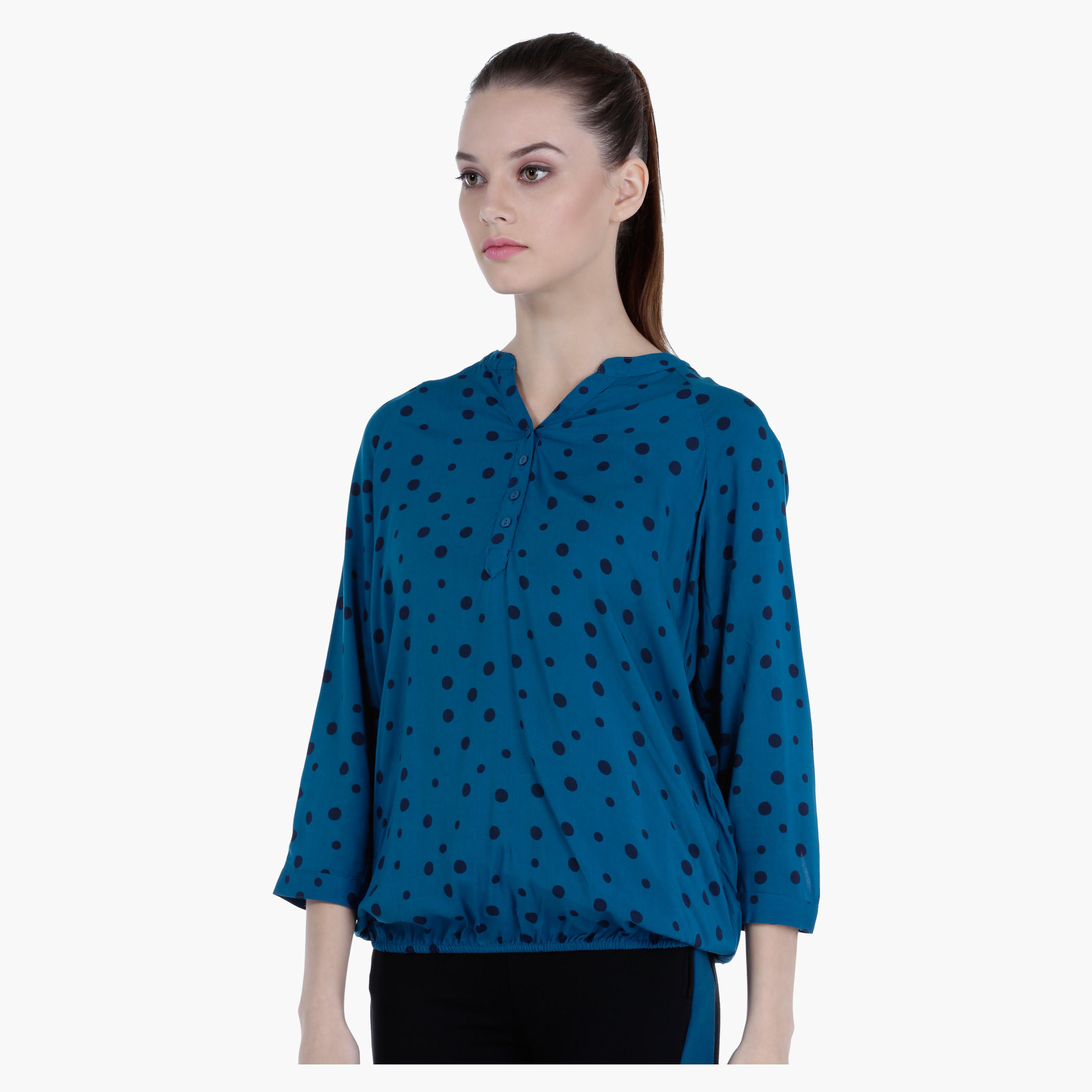 Casual Top with 3/4 Sleeves in Regular Fit-women-clothing-shirtsandblouses-blouses-image-3