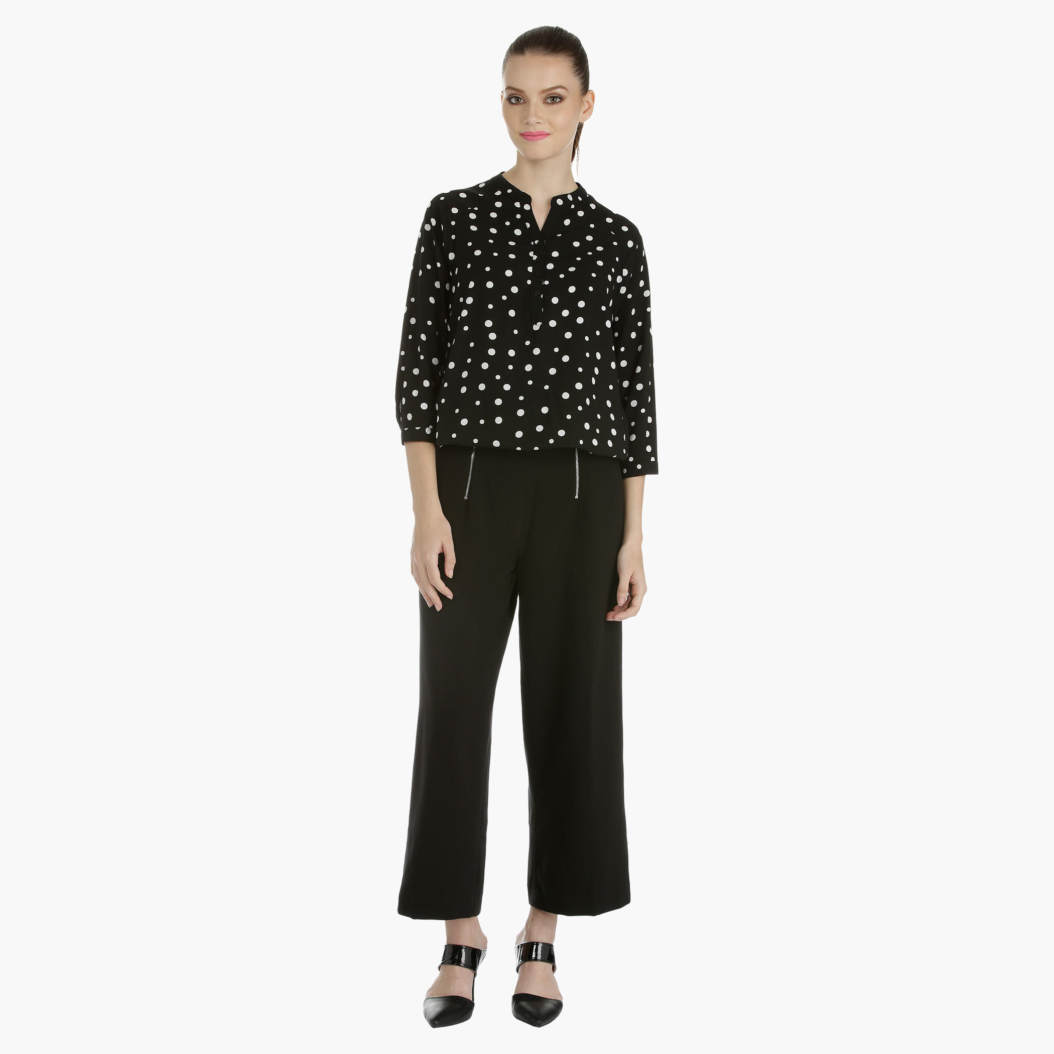 Woven Polka Dot Top-women-clothing-shirtsandblouses-blouses-image-5