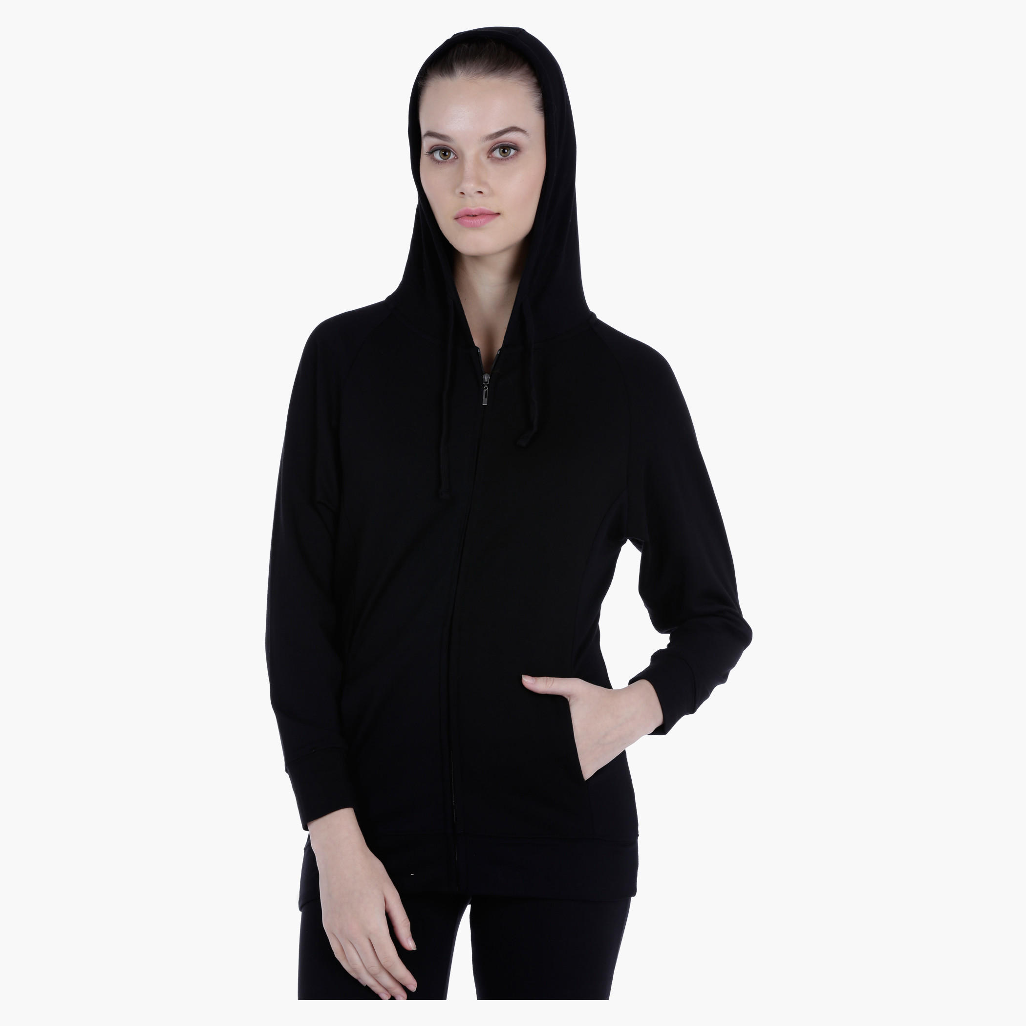 Basic Hoodie in Regular Fit-women-winterwear-hoodiesandsweatshirts-hoodies-image-10