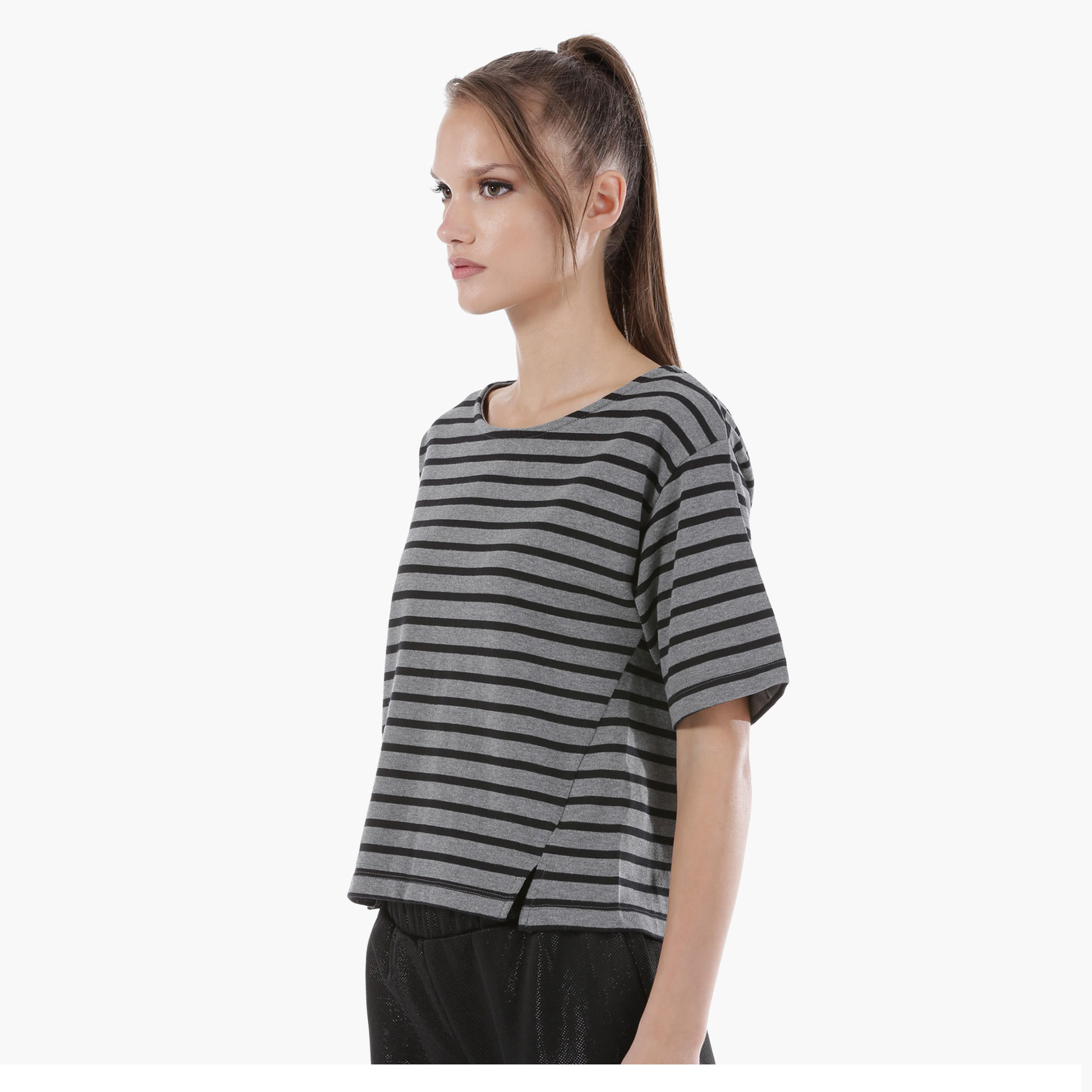 Striped T-Shirt with Short Sleeves-women-clothing-tshirts-image-3