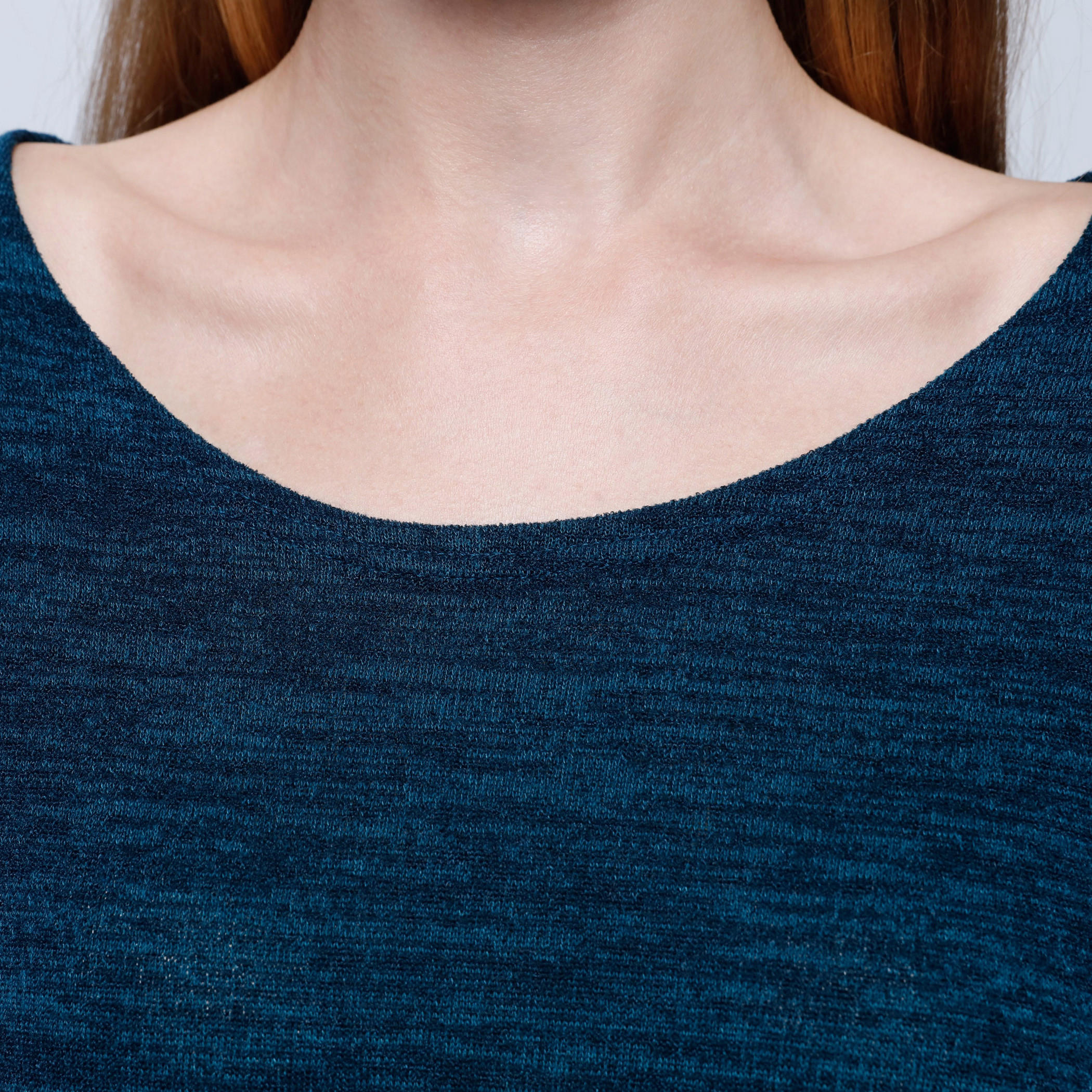 Melange Print Top with Round Neck and 3/4th Sleeves-women-clothing-cardigansandjumpers-jumpers-image-4