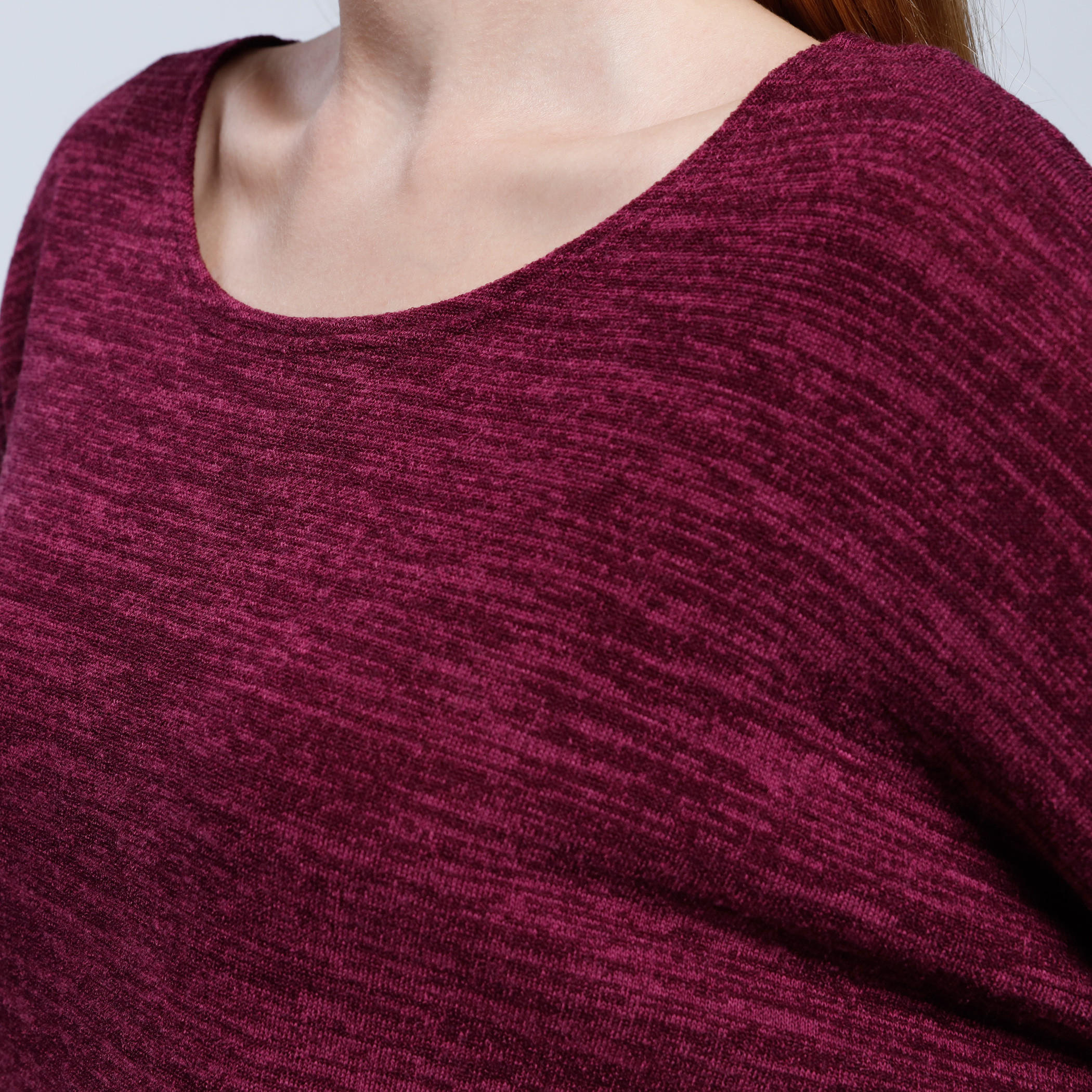 Melange Print Top with Round Neck and 3/4th Sleeves-women-clothing-cardigansandjumpers-jumpers-image-9