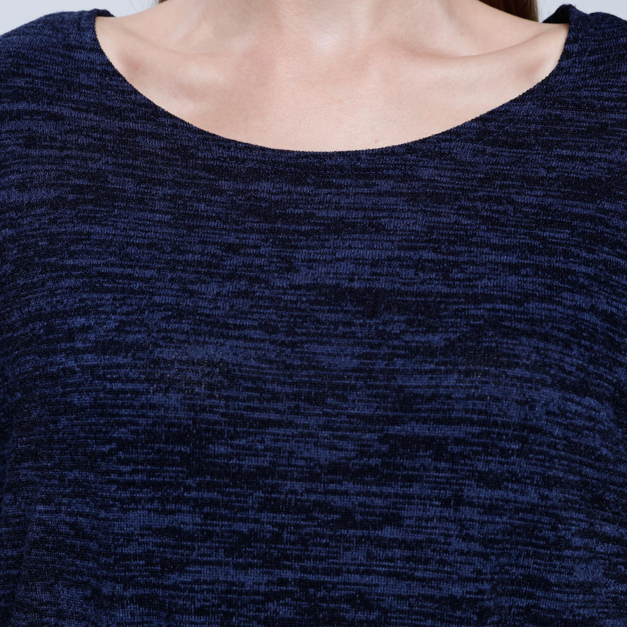 Melange Print Top with Round Neck and 3/4th Sleeves-women-clothing-cardigansandjumpers-jumpers-image-14