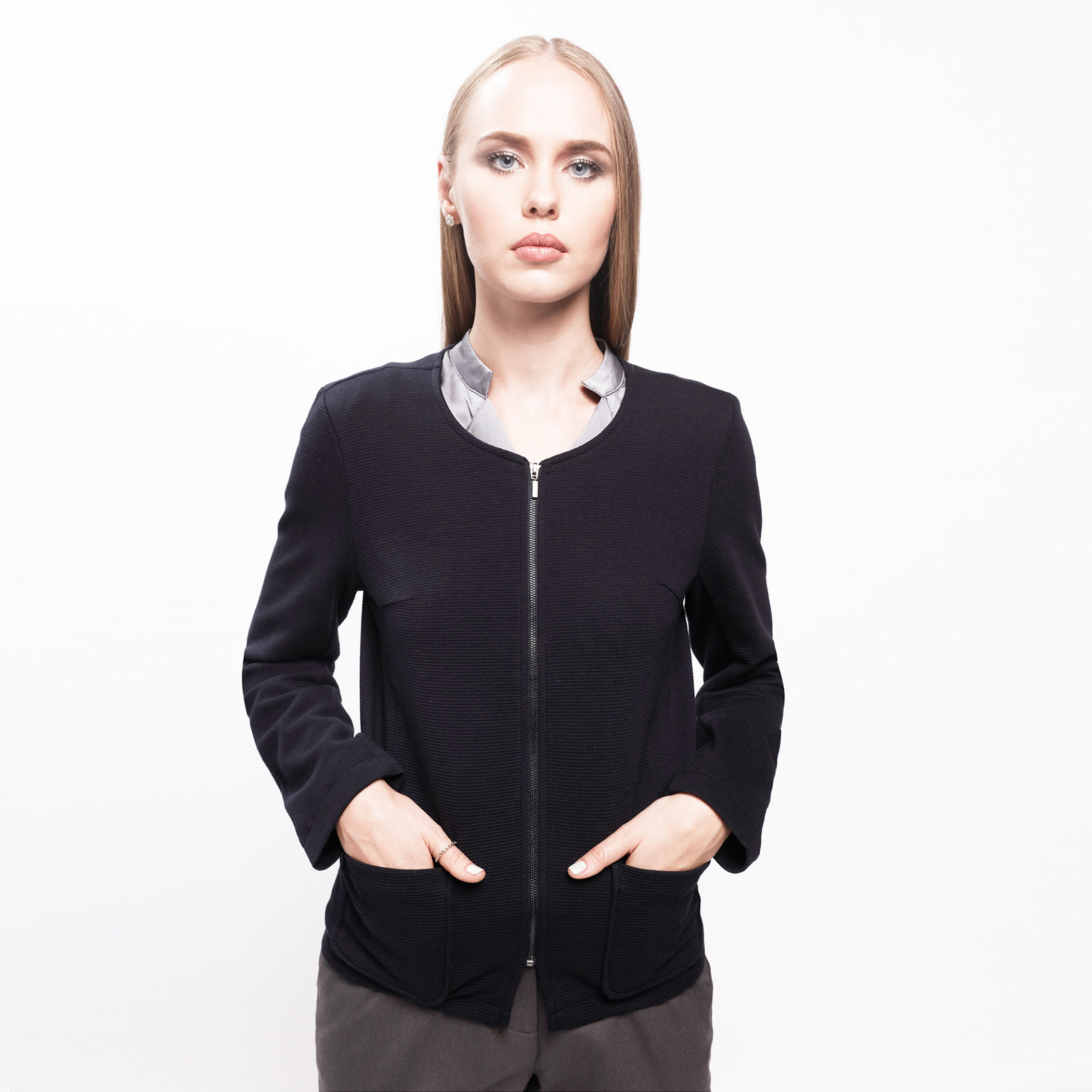 Long Sleeves Jacket with Zip Closure and Pocket Detail-women-winterwear-coatsandjackets-jackets-image-1