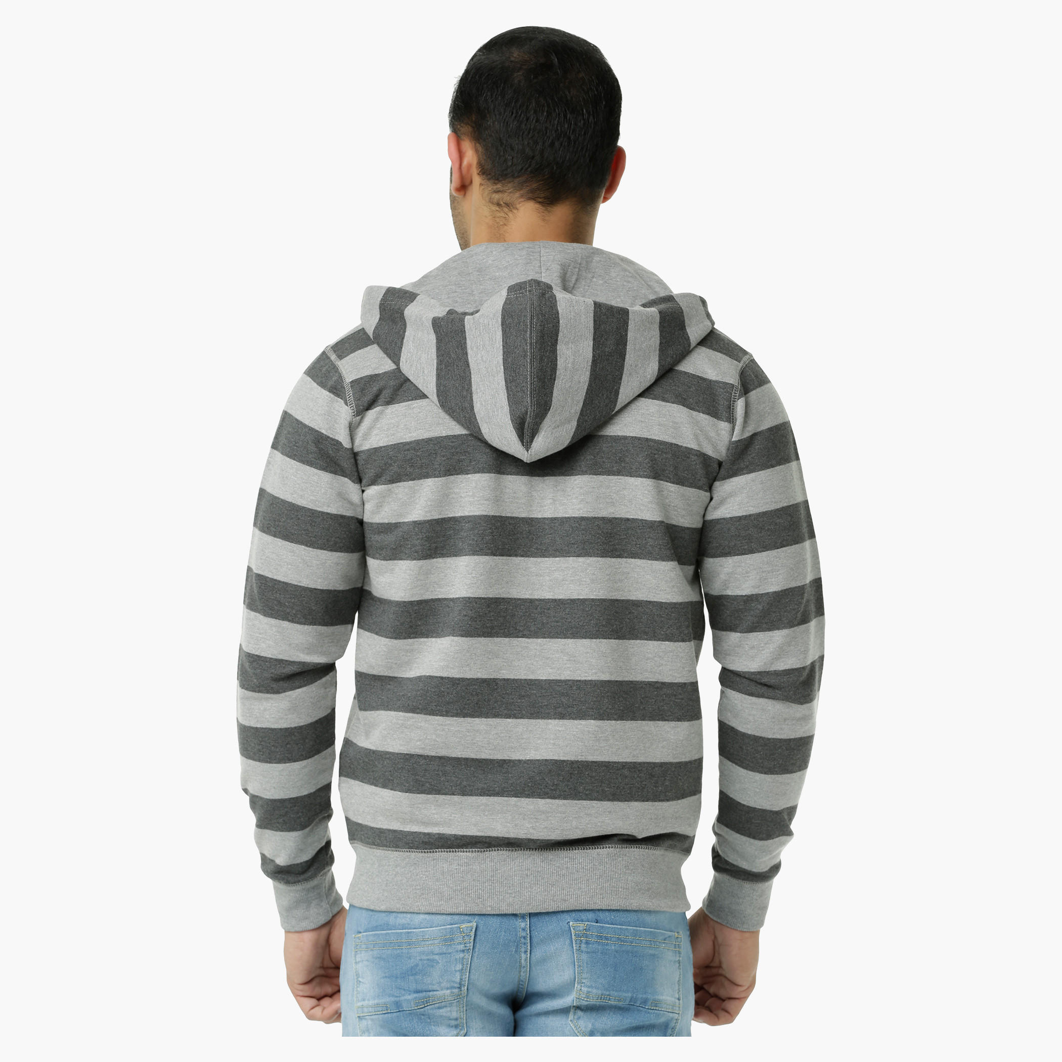 Hooded Jacket with Long Sleeves-men-winterwear-hoodiesandsweatshirts-image-2