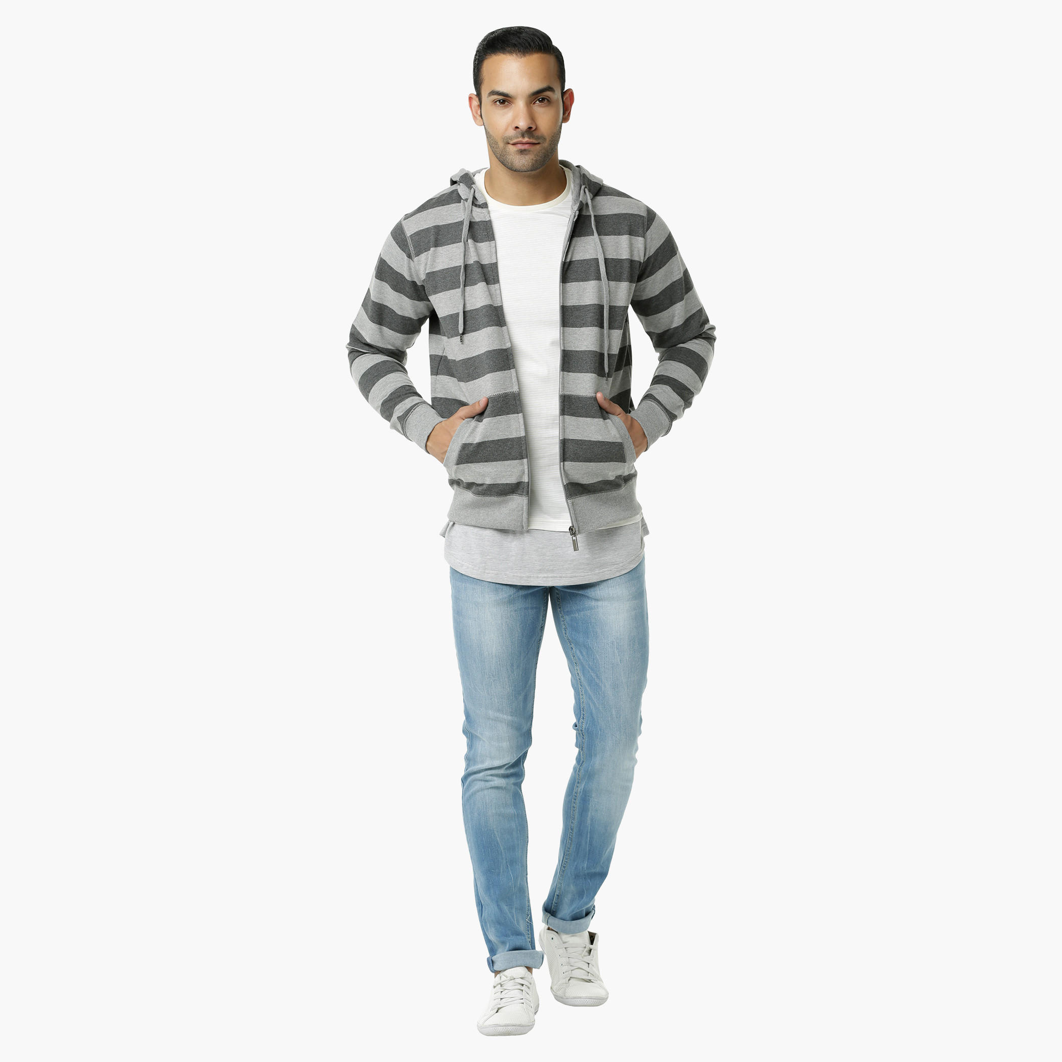 Hooded Jacket with Long Sleeves-men-winterwear-hoodiesandsweatshirts-image-5