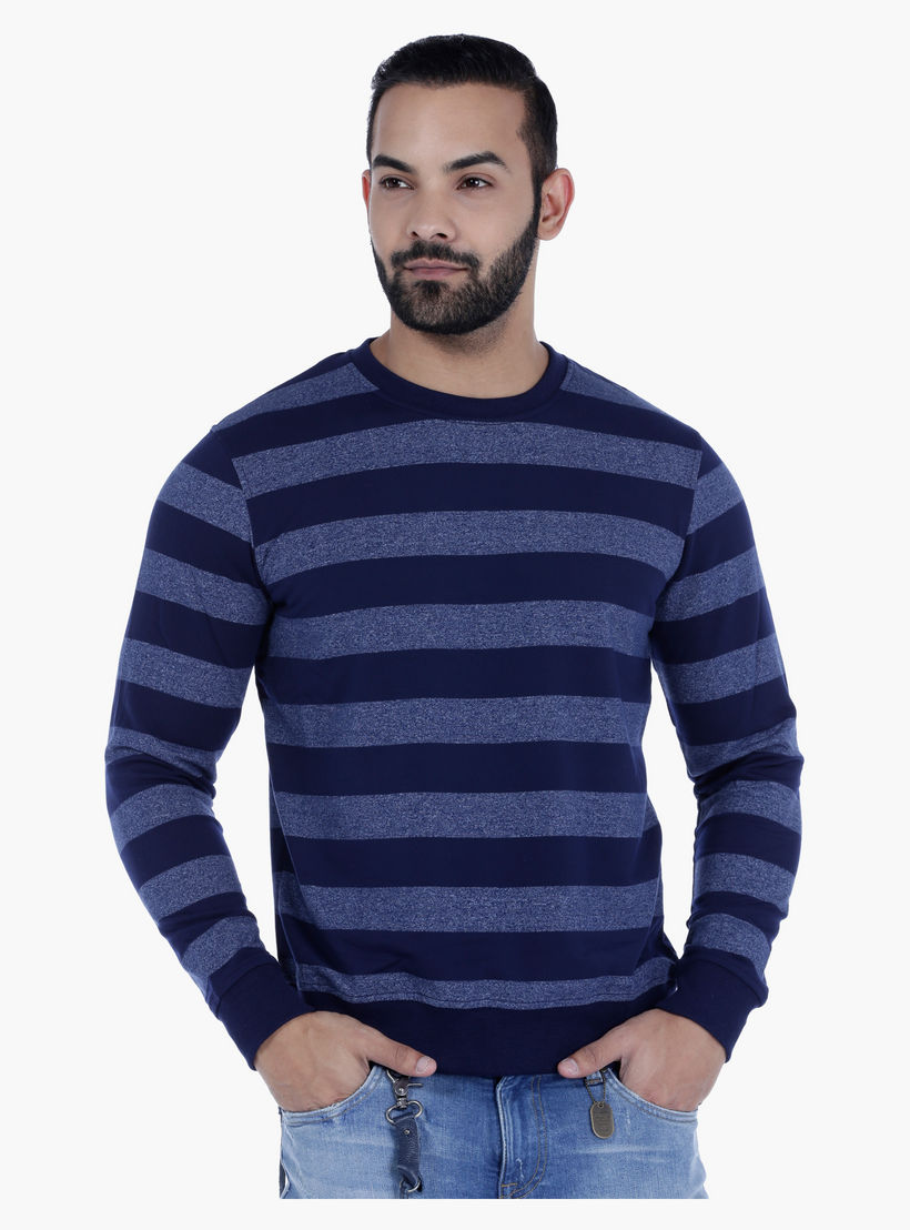 Striped T-Shirt with Long Sleeves-men-clothing-tshirtsandpolos-tshirts-image-1