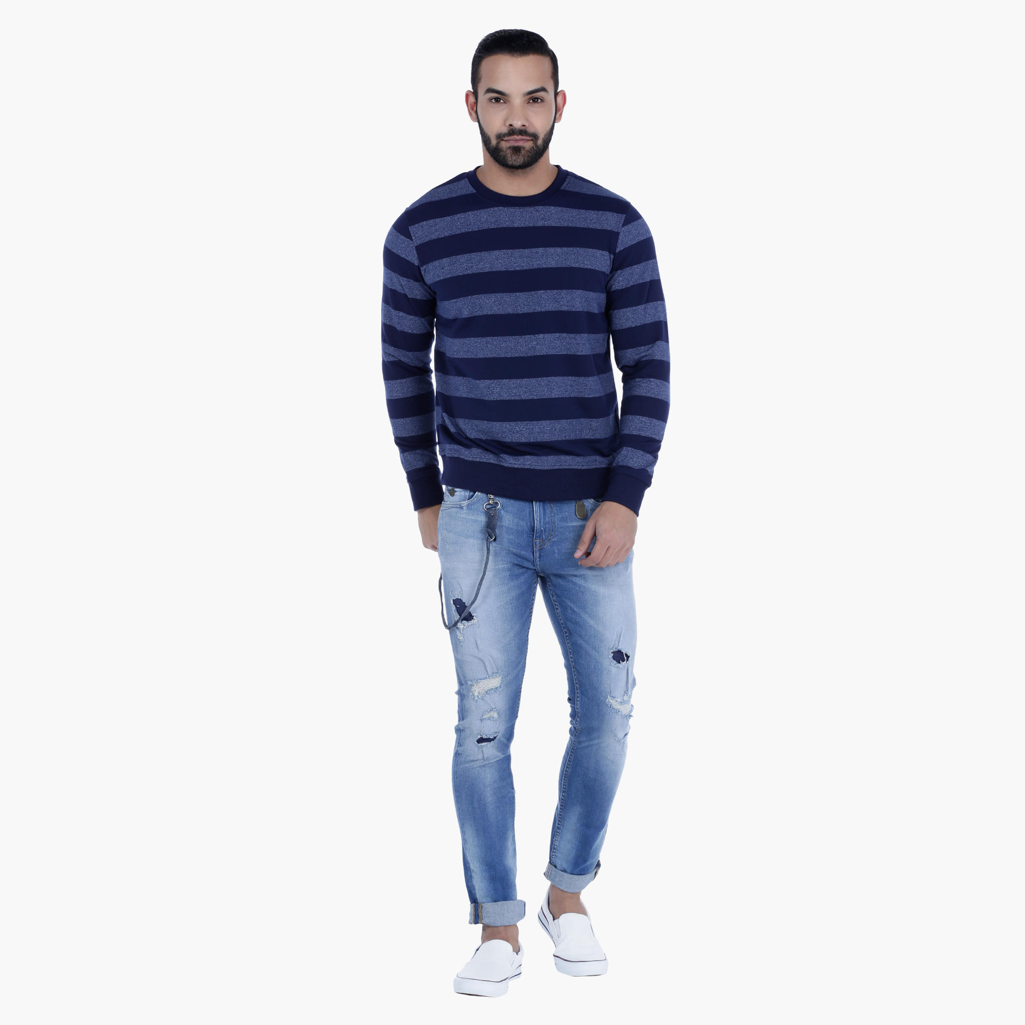 Striped T-Shirt with Long Sleeves-men-clothing-tshirtsandpolos-tshirts-image-5