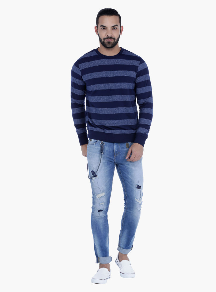 Striped T-Shirt with Long Sleeves-men-clothing-tshirtsandpolos-tshirts-image-5