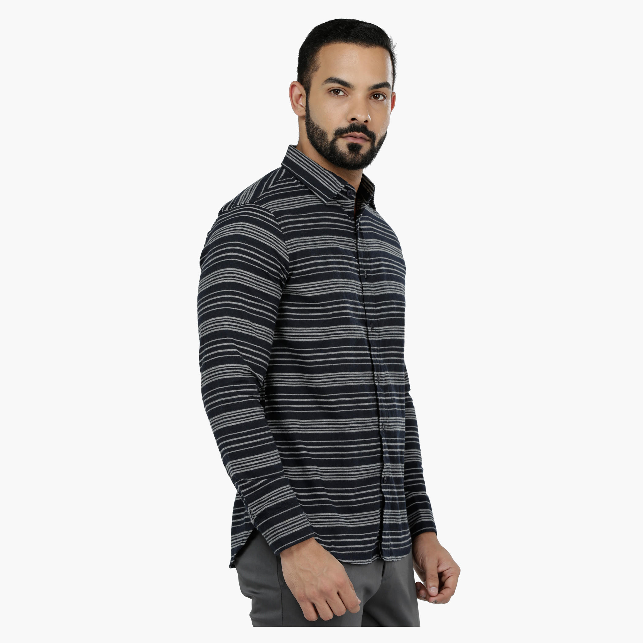 Striped Woven Cotton Shirt-men-clothing-shirts-image-3