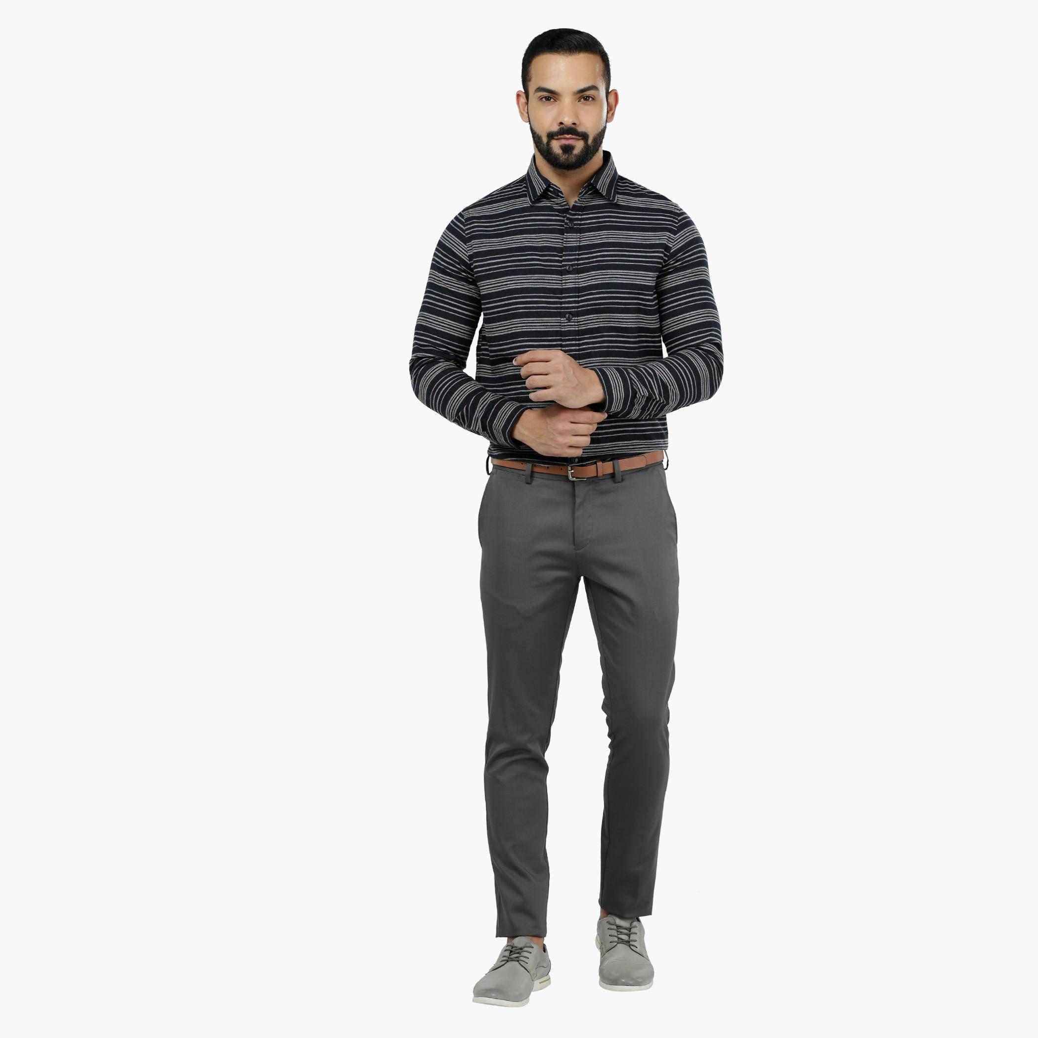 Striped Woven Cotton Shirt-men-clothing-shirts-image-5