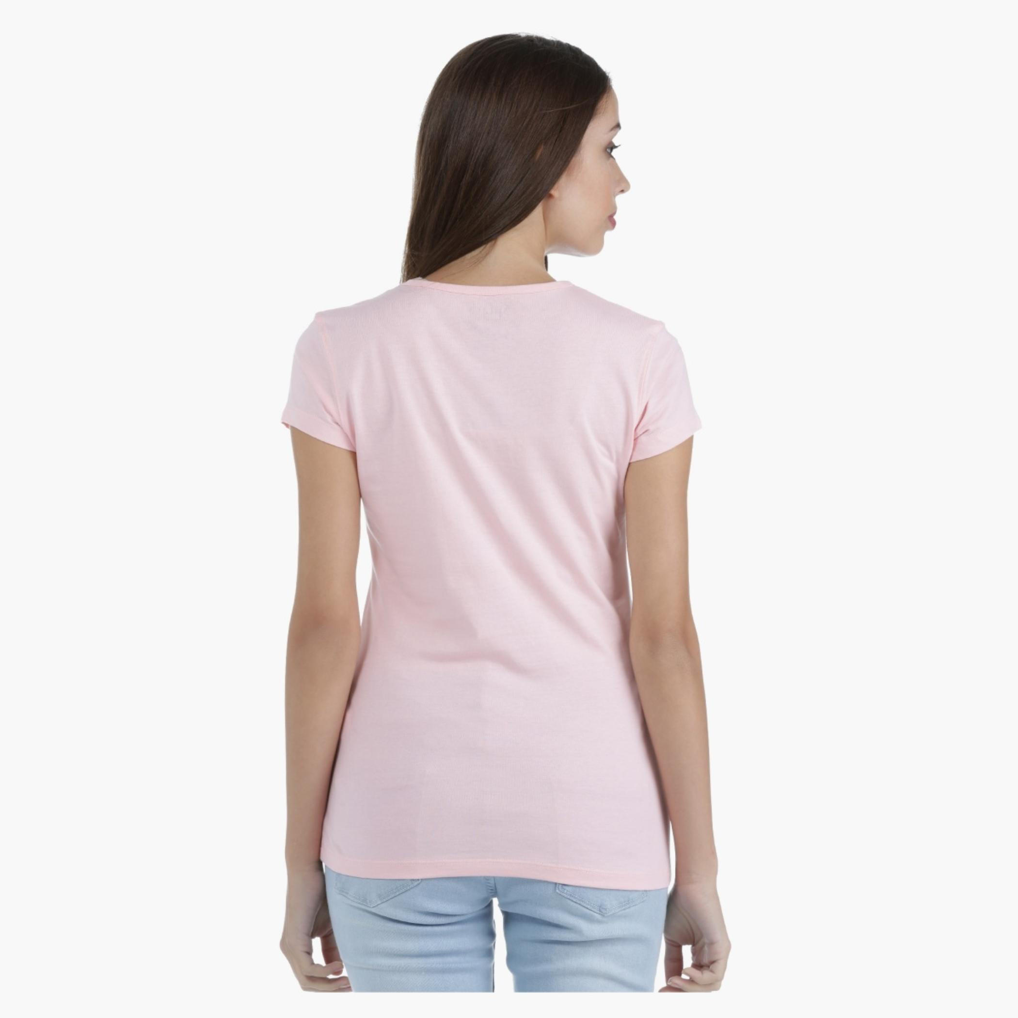 T-Shirt with Screen Print and Short Sleeves in Regular Fit-women-clothing-tshirts-image-2