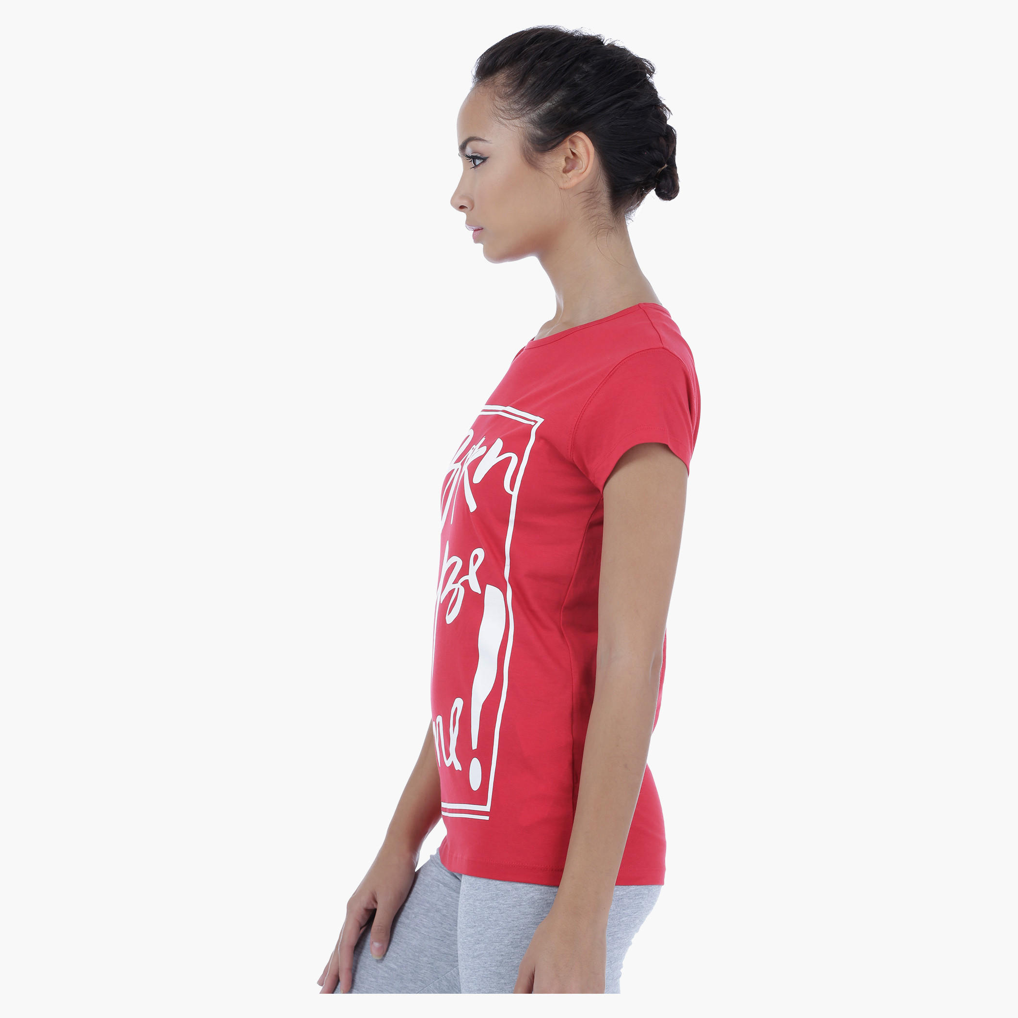 Printed T-Shirt with Short Sleeves-women-clothing-tshirts-image-3