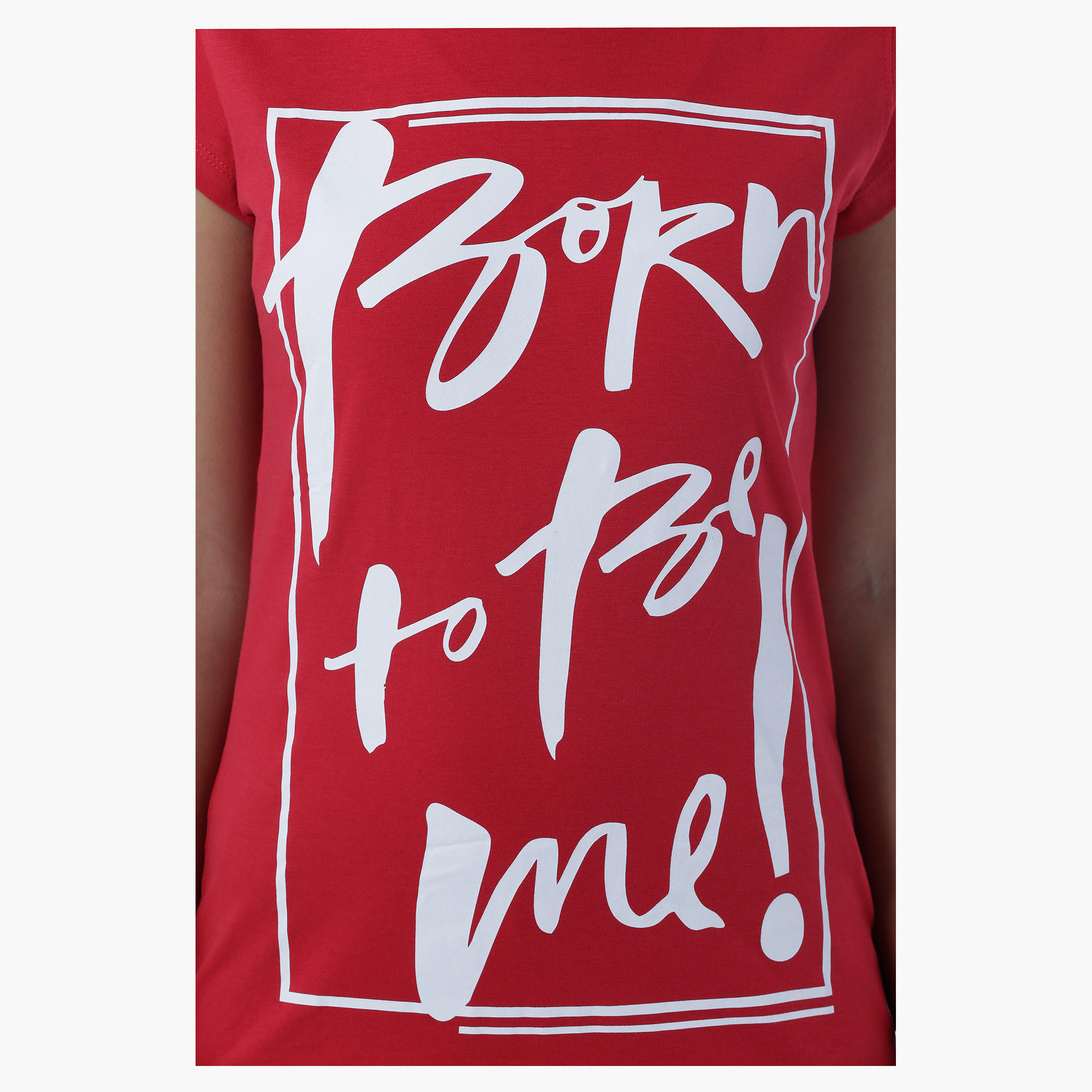 Printed T-Shirt with Short Sleeves-women-clothing-tshirts-image-4