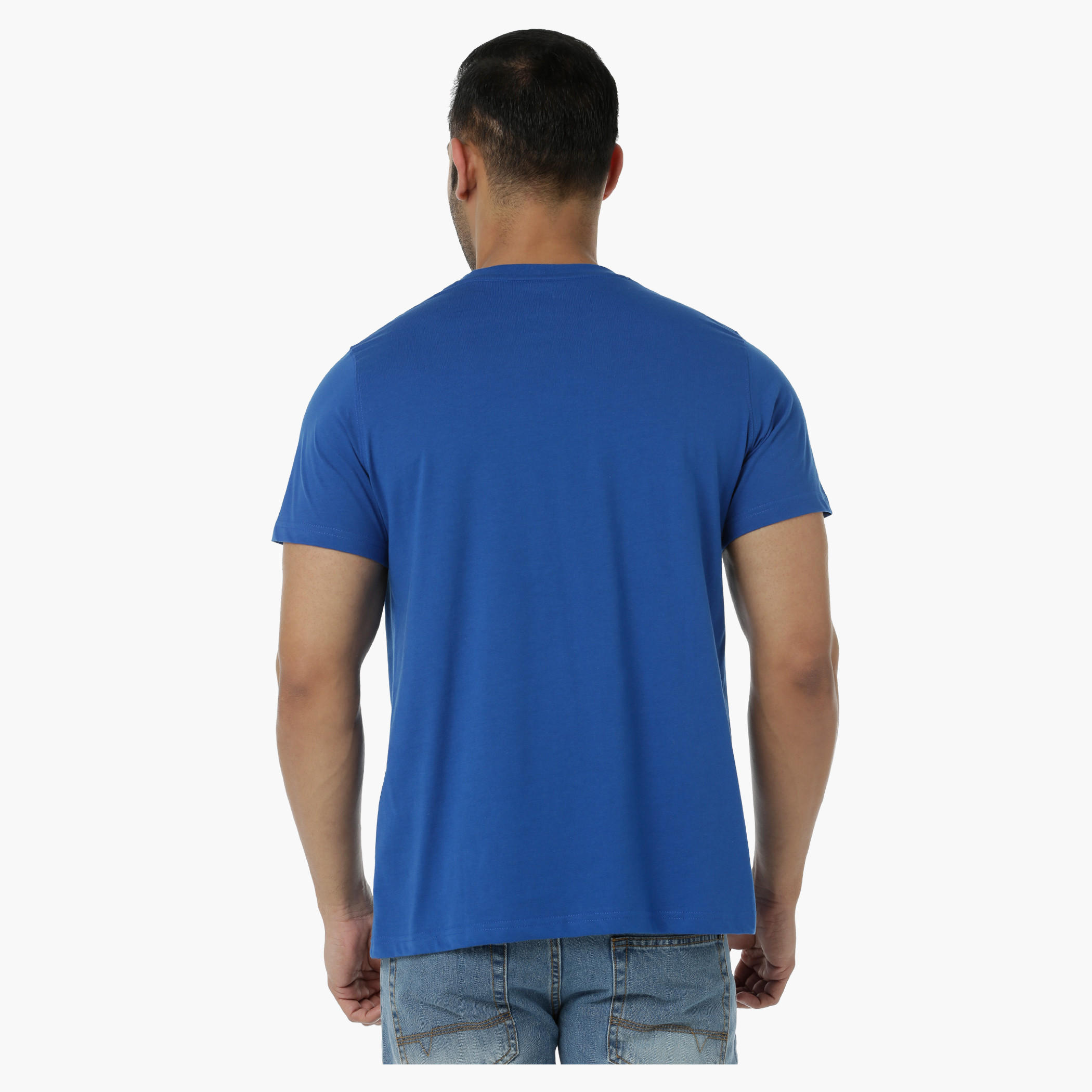 Printed Cotton T-Shirt with Round Neck and Short Sleeves in Regular Fit-men-clothing-tshirtsandpolos-tshirts-image-2