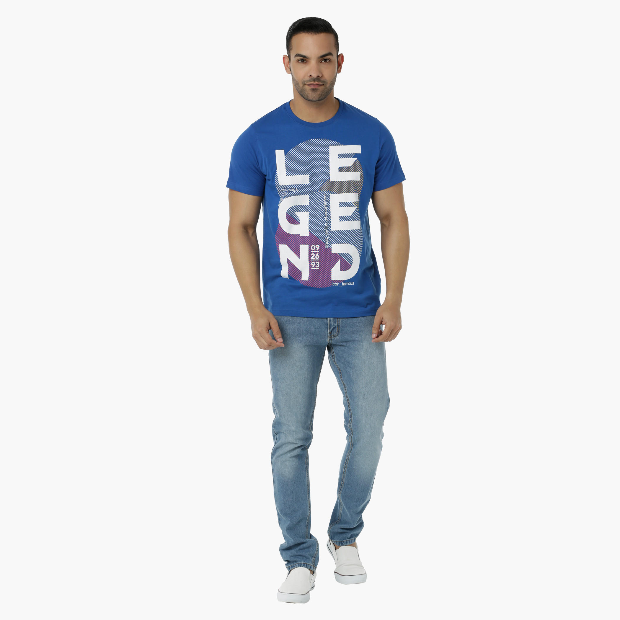 Printed Cotton T-Shirt with Round Neck and Short Sleeves in Regular Fit-men-clothing-tshirtsandpolos-tshirts-image-5