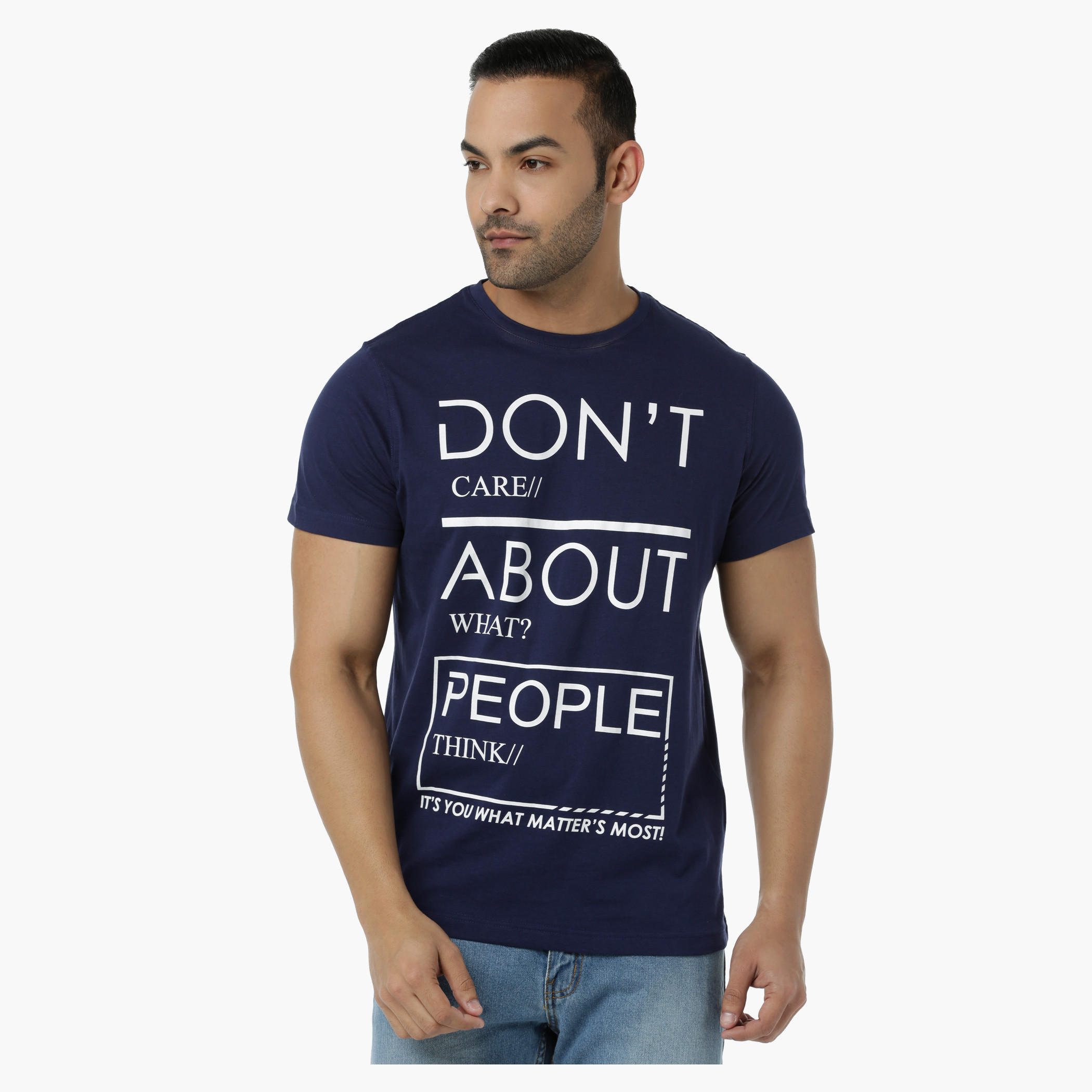 Printed Cotton T-Shirt with Round Neck and Short Sleeves in Regular Fit-men-clothing-tshirtsandpolos-tshirts-image-1
