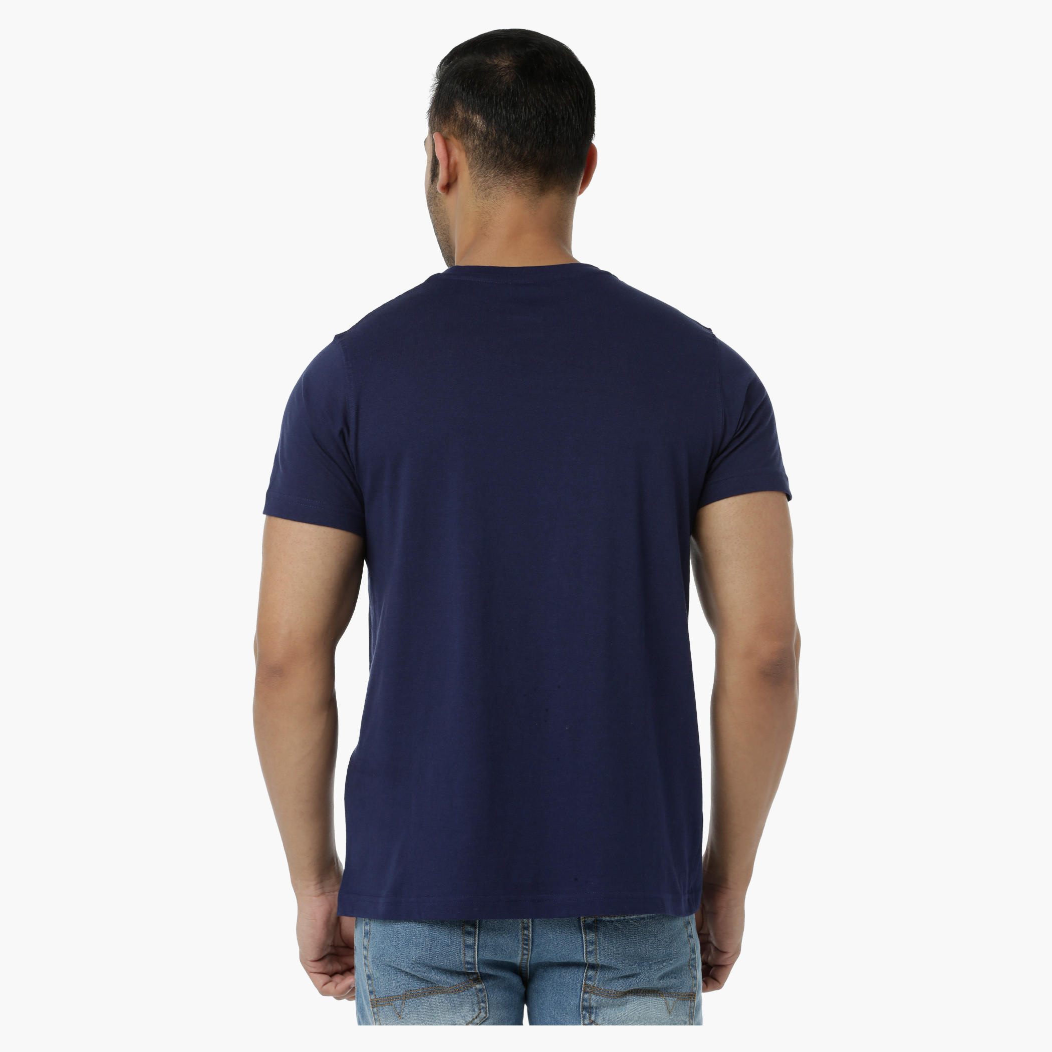 Printed Cotton T-Shirt with Round Neck and Short Sleeves in Regular Fit-men-clothing-tshirtsandpolos-tshirts-image-2