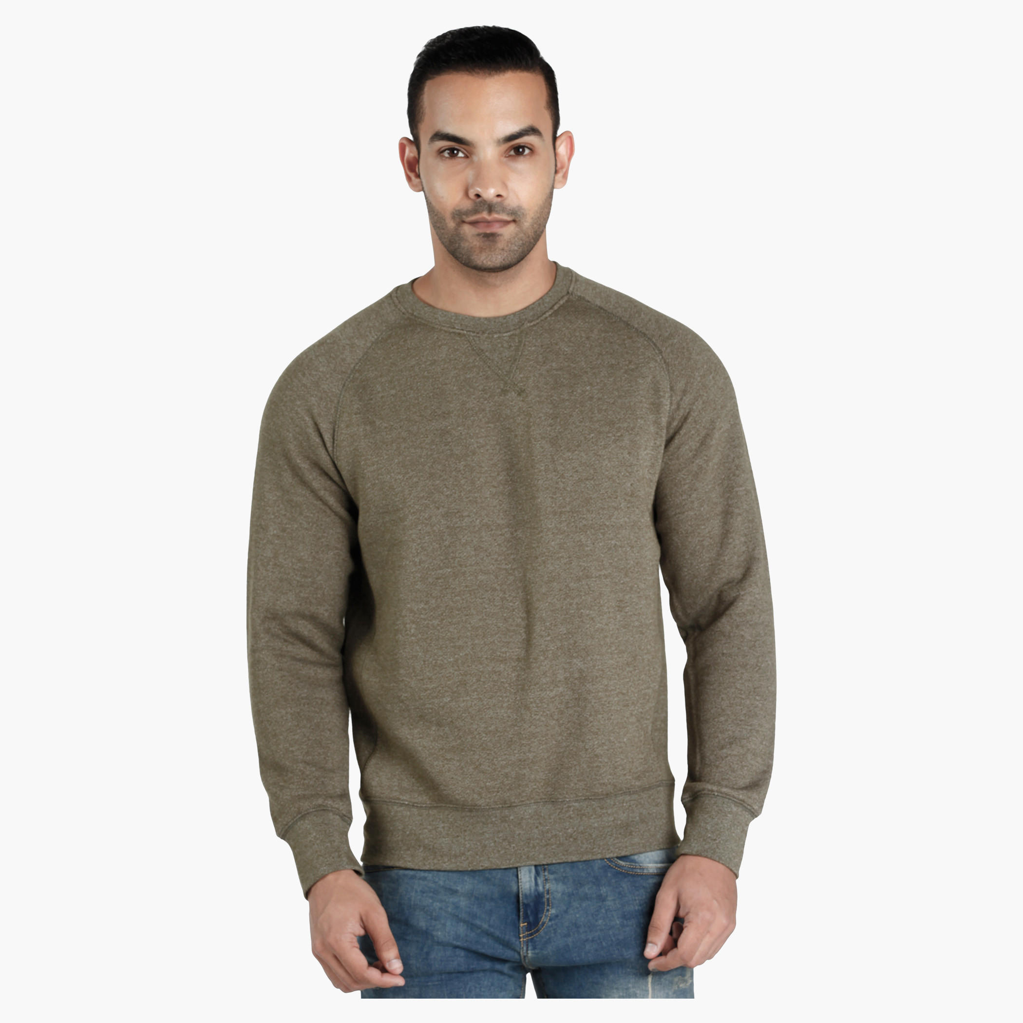 Textured Sweatshirt with Long Sleeves-men-winterwear-hoodiesandsweatshirts-image-1
