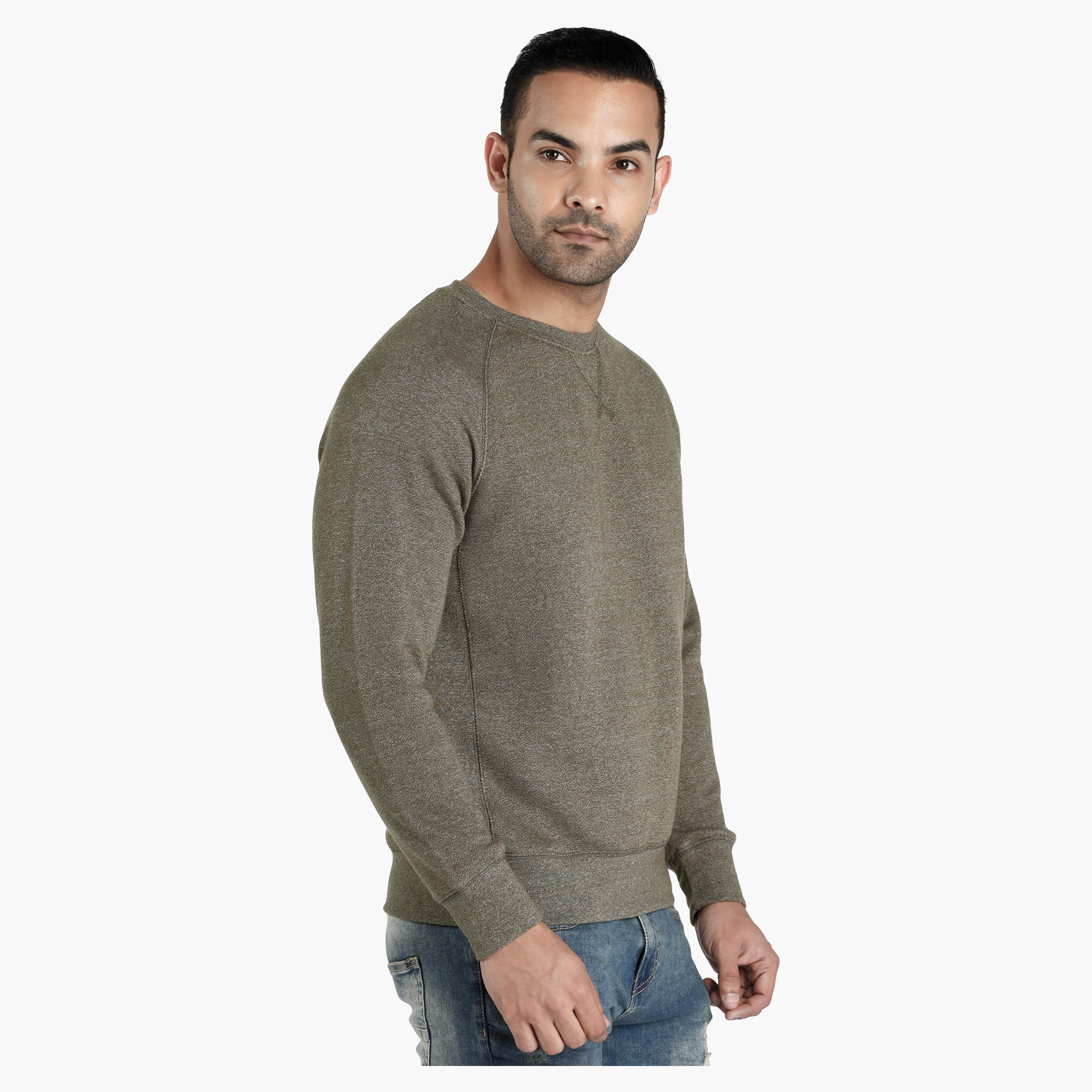 Textured Sweatshirt with Long Sleeves-men-winterwear-hoodiesandsweatshirts-image-3