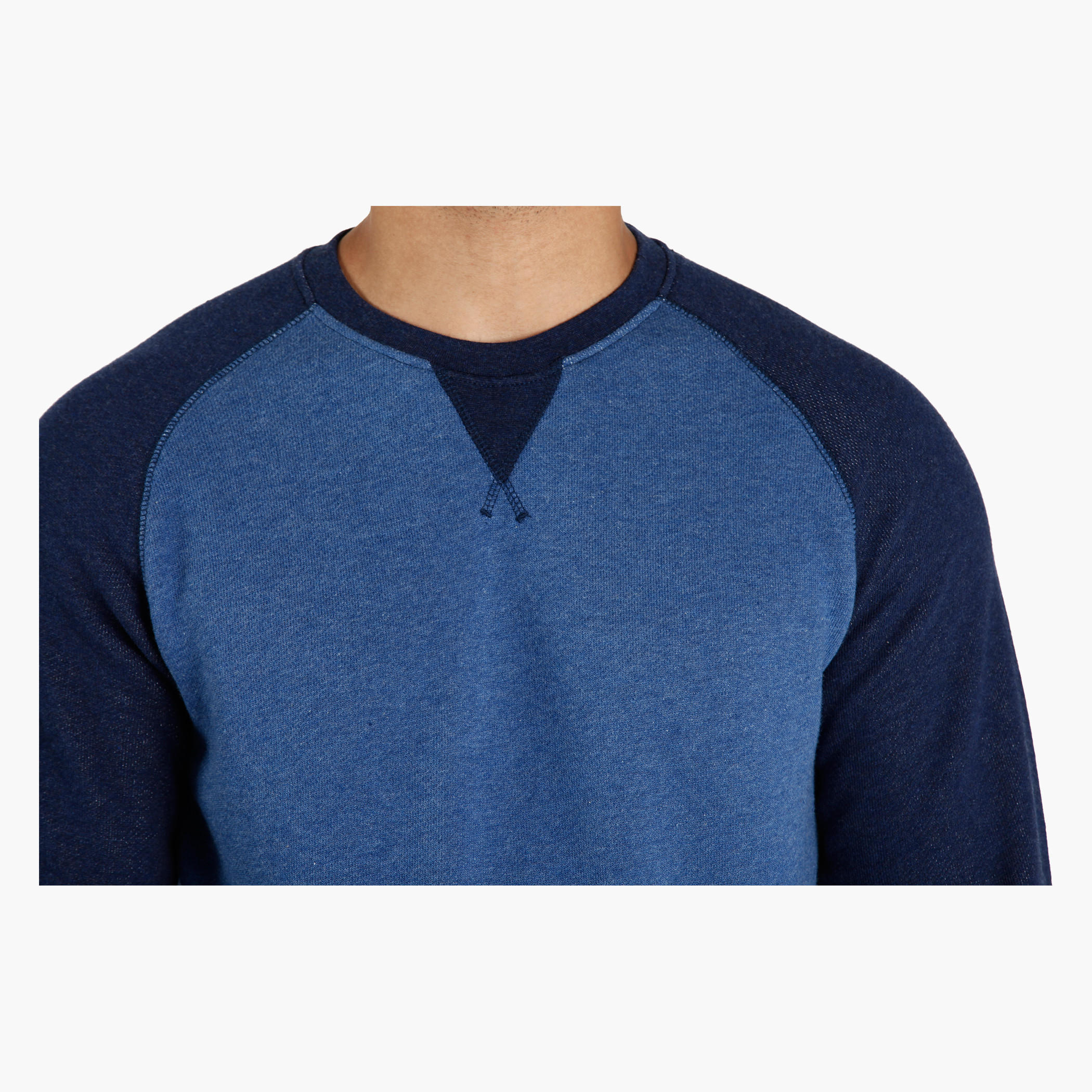 Raglan Sleeves Knitted Sweater with Round Neck-men-clothing-sweatersandpullovers-image-4