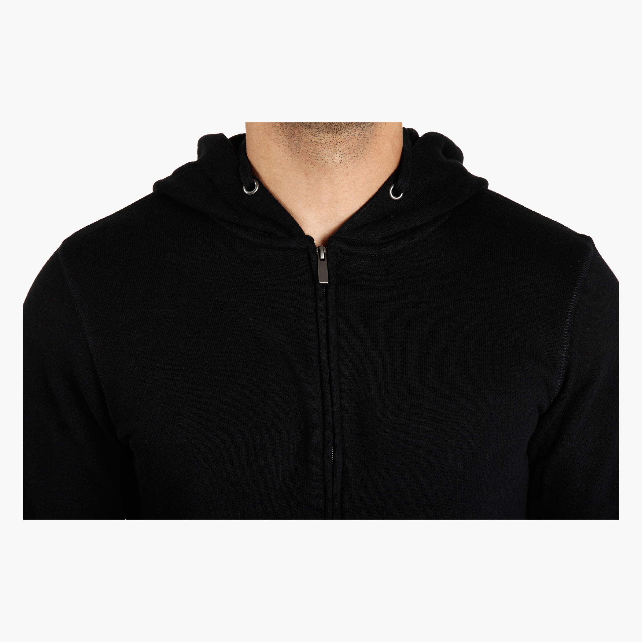 Hooded Jacket with Kangaroo Pockets-men-winterwear-hoodiesandsweatshirts-image-4