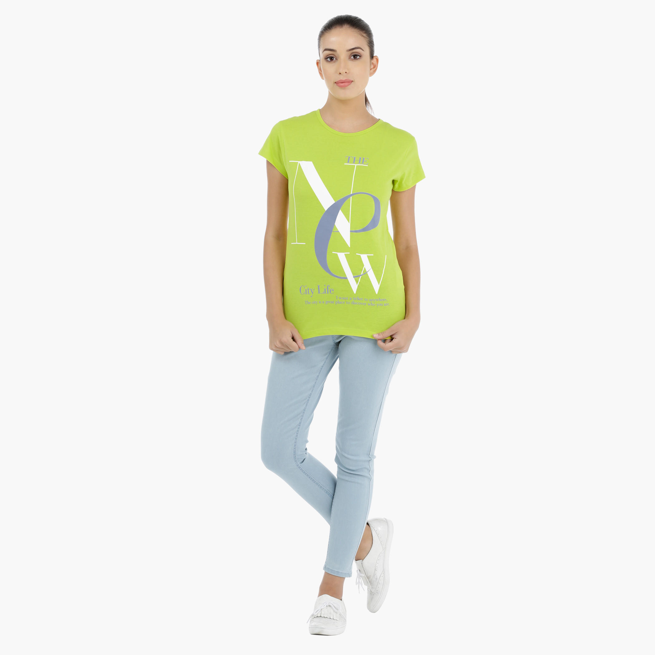 Printed T-Shirt with Short Sleeves-women-clothing-tshirts-image-5