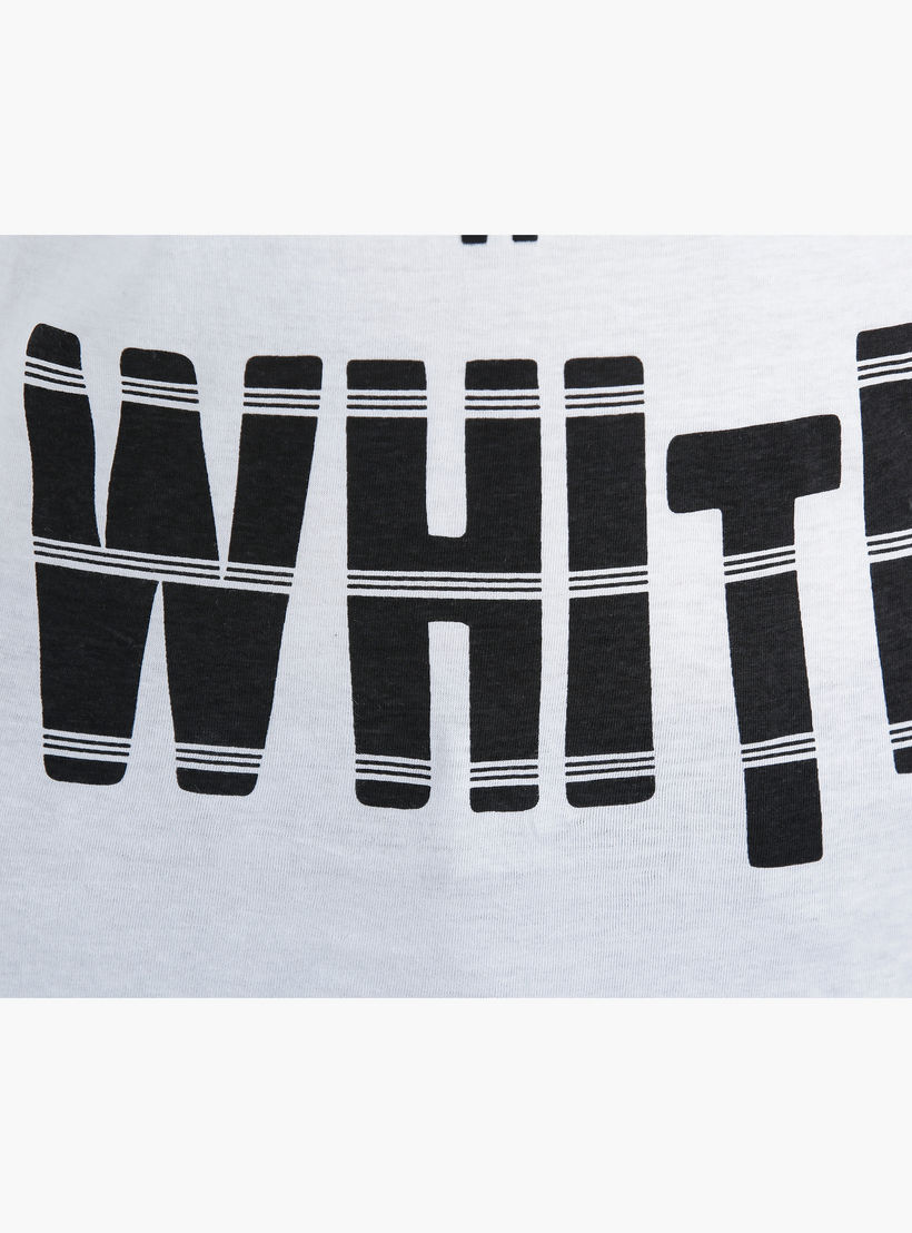 Printed Cotton T-Shirt with Round Neck and Short Sleeves in Regular Fit-women-clothing-tshirts-image-4
