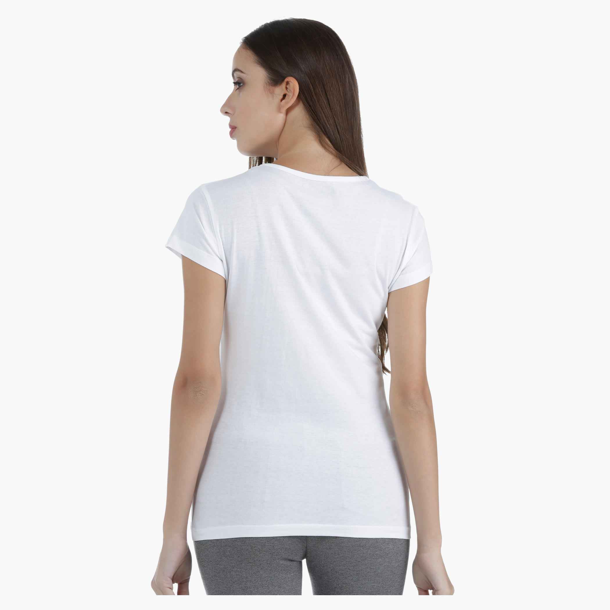 T-Shirt with Screen Print and Short Sleeves in Regular Fit-women-clothing-tshirts-image-2