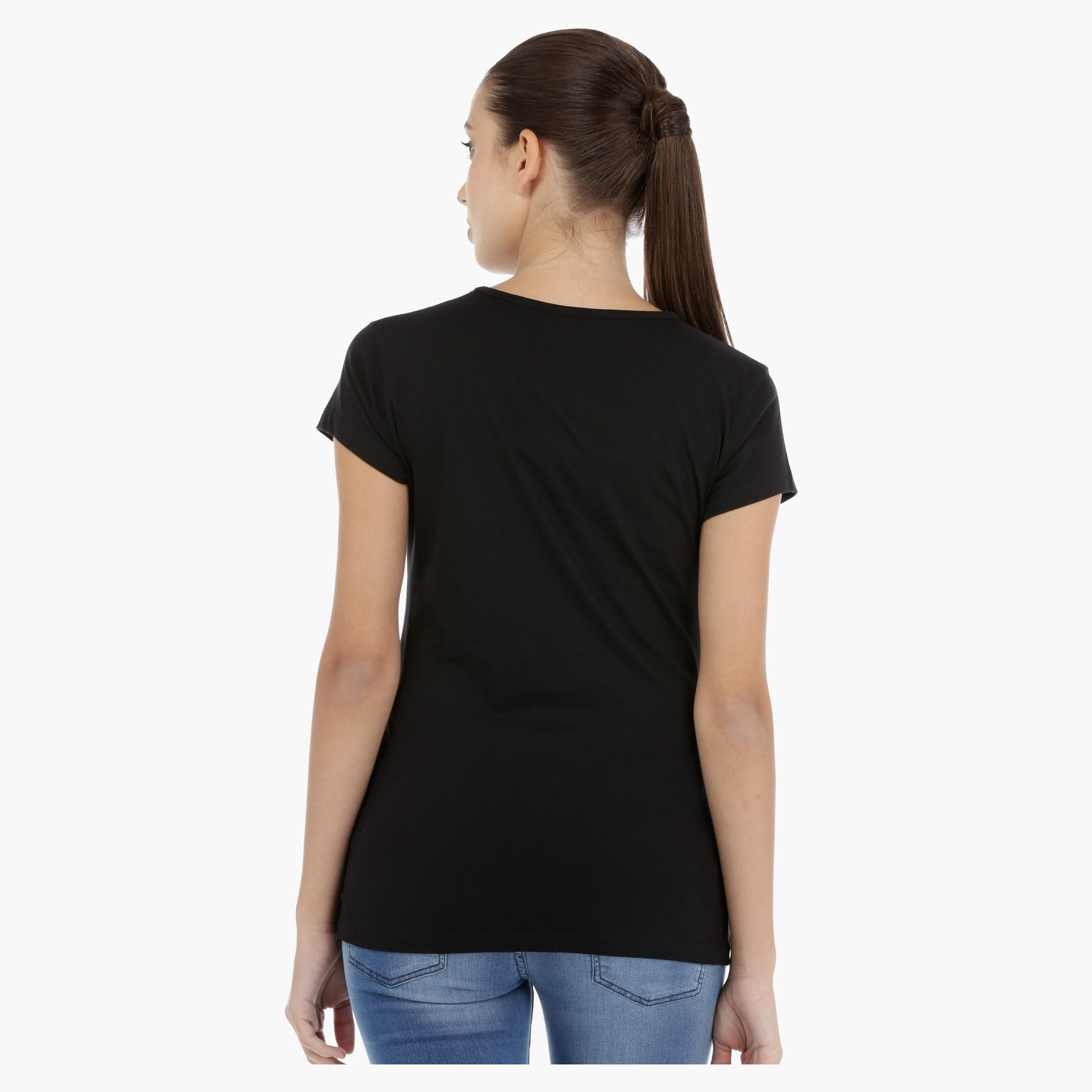 Printed T-Shirt with Short Sleeves-women-clothing-tshirts-image-4