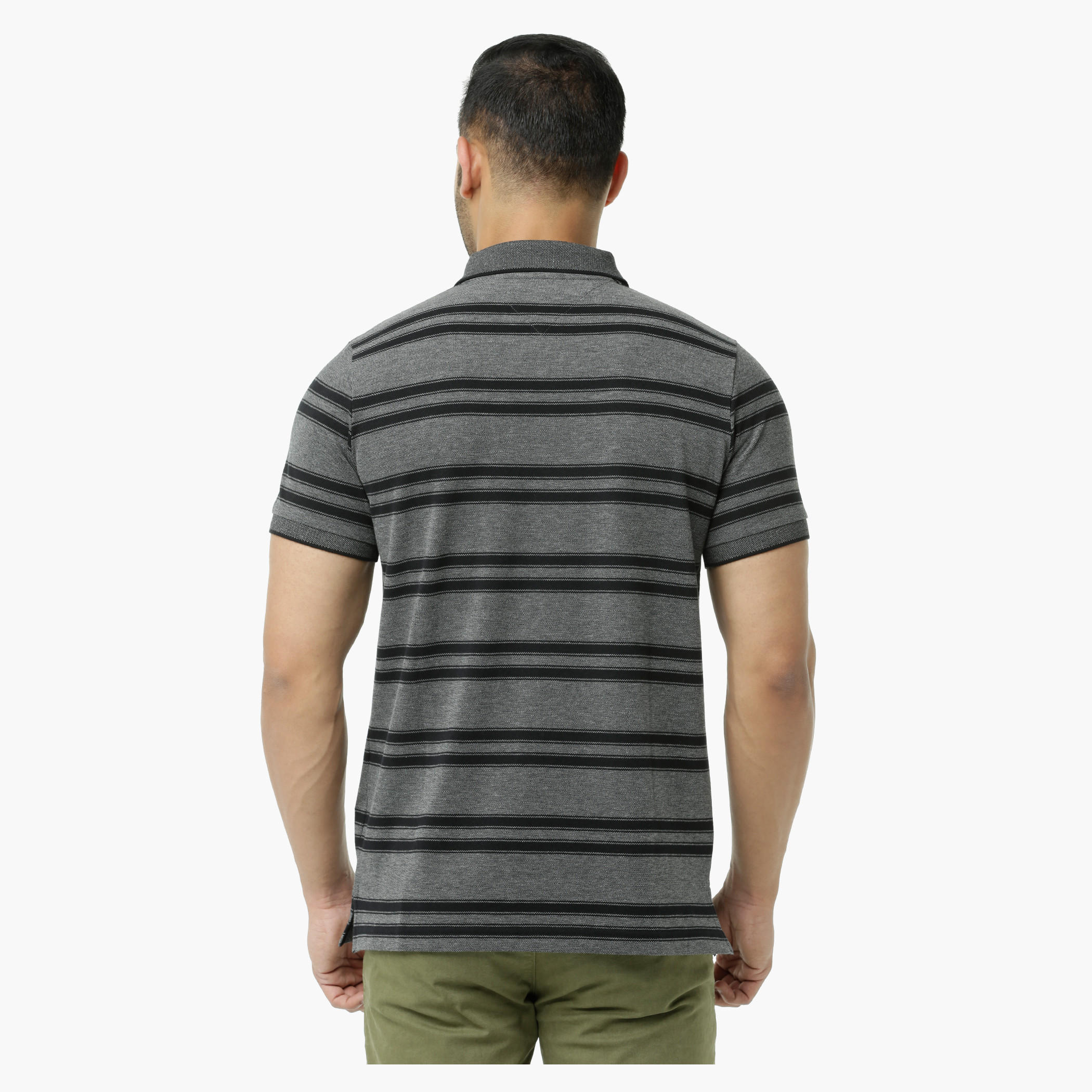 Striped Polo Neck T-Shirt with Short Sleeves-men-clothing-tshirtsandpolos-polos-image-4