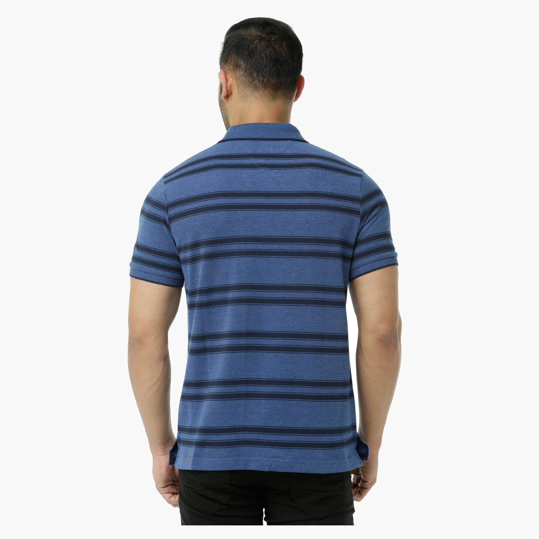 Striped Polo Neck T-Shirt with Short Sleeves-men-clothing-tshirtsandpolos-polos-image-7