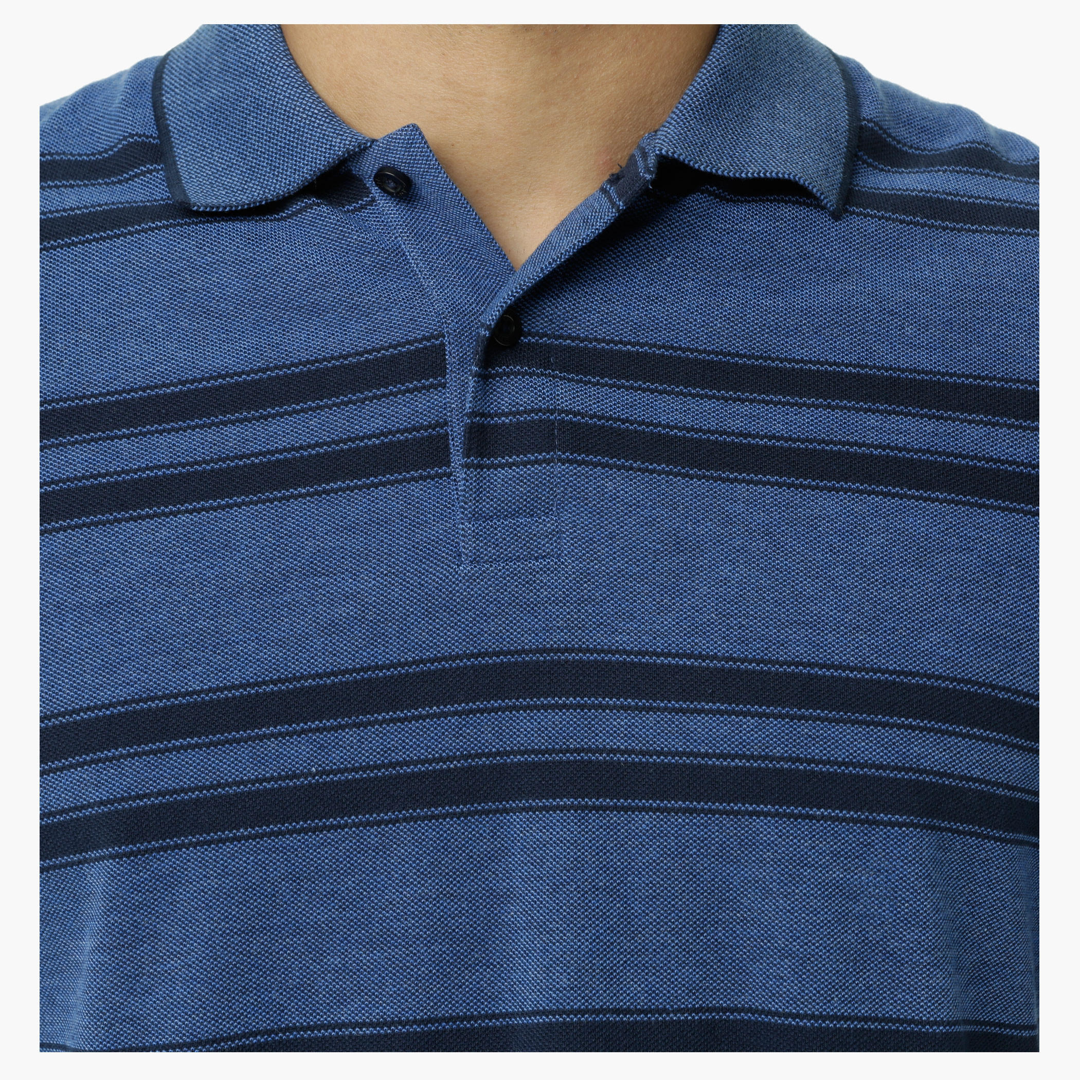 Striped Polo Neck T-Shirt with Short Sleeves-men-clothing-tshirtsandpolos-polos-image-9
