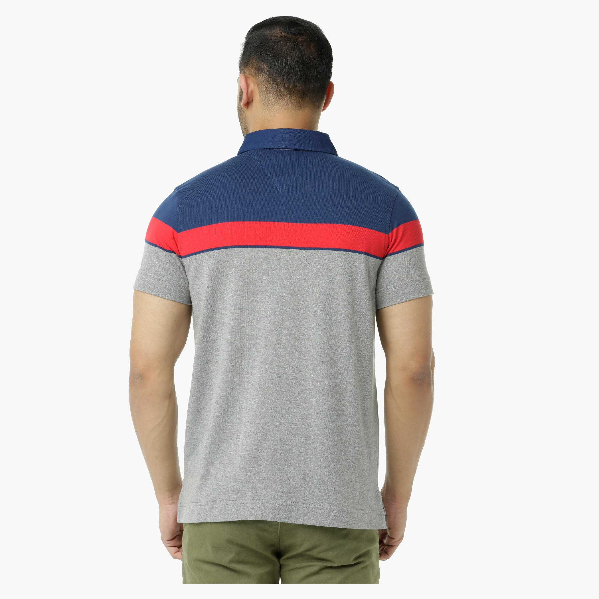 Polo Neck T-Shirt with Short Sleeves-men-clothing-tshirtsandpolos-polos-image-2