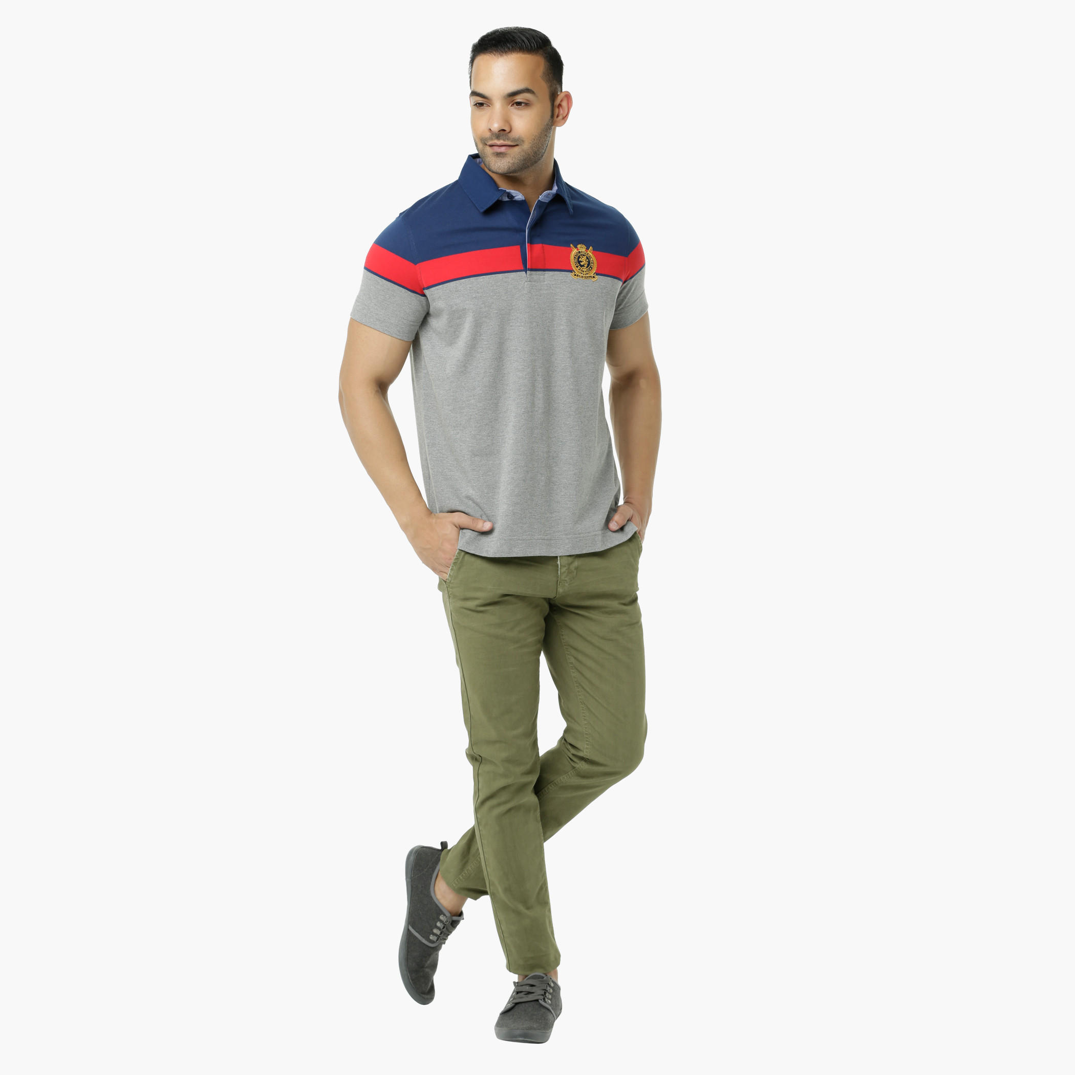 Polo Neck T-Shirt with Short Sleeves-men-clothing-tshirtsandpolos-polos-image-5