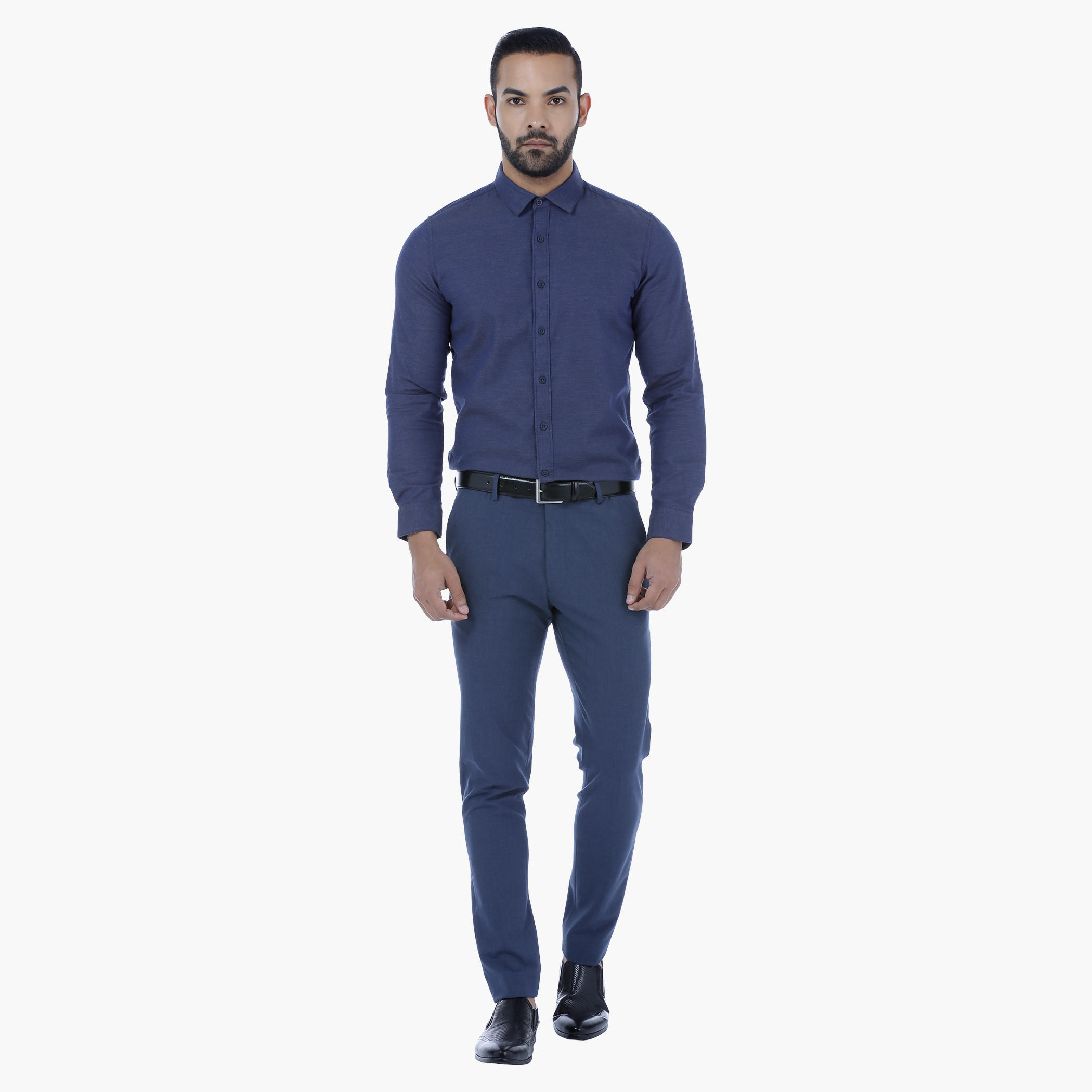 Textured Shirt with Long Sleeves-men-clothing-shirts-image-10