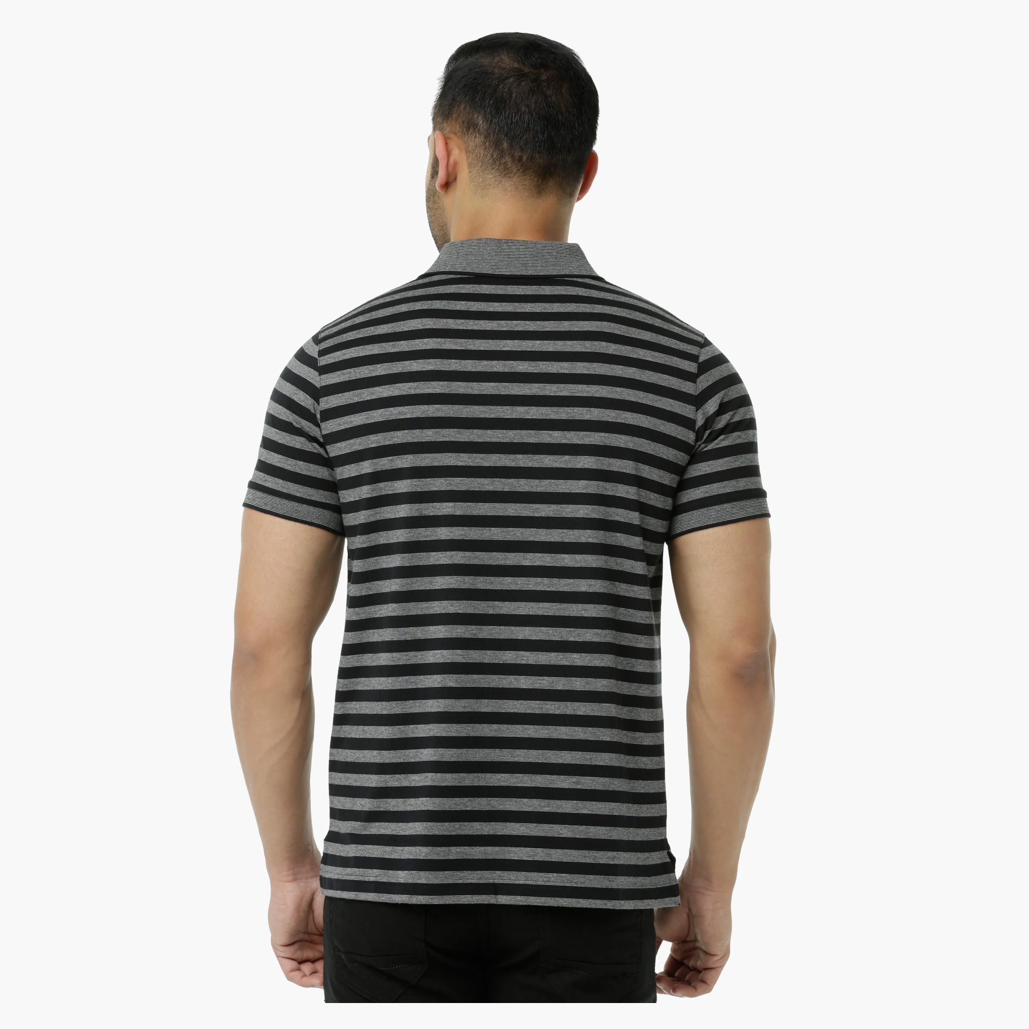 Striped Polo Neck T-Shirt with Short Sleeves-men-clothing-tshirtsandpolos-polos-image-12