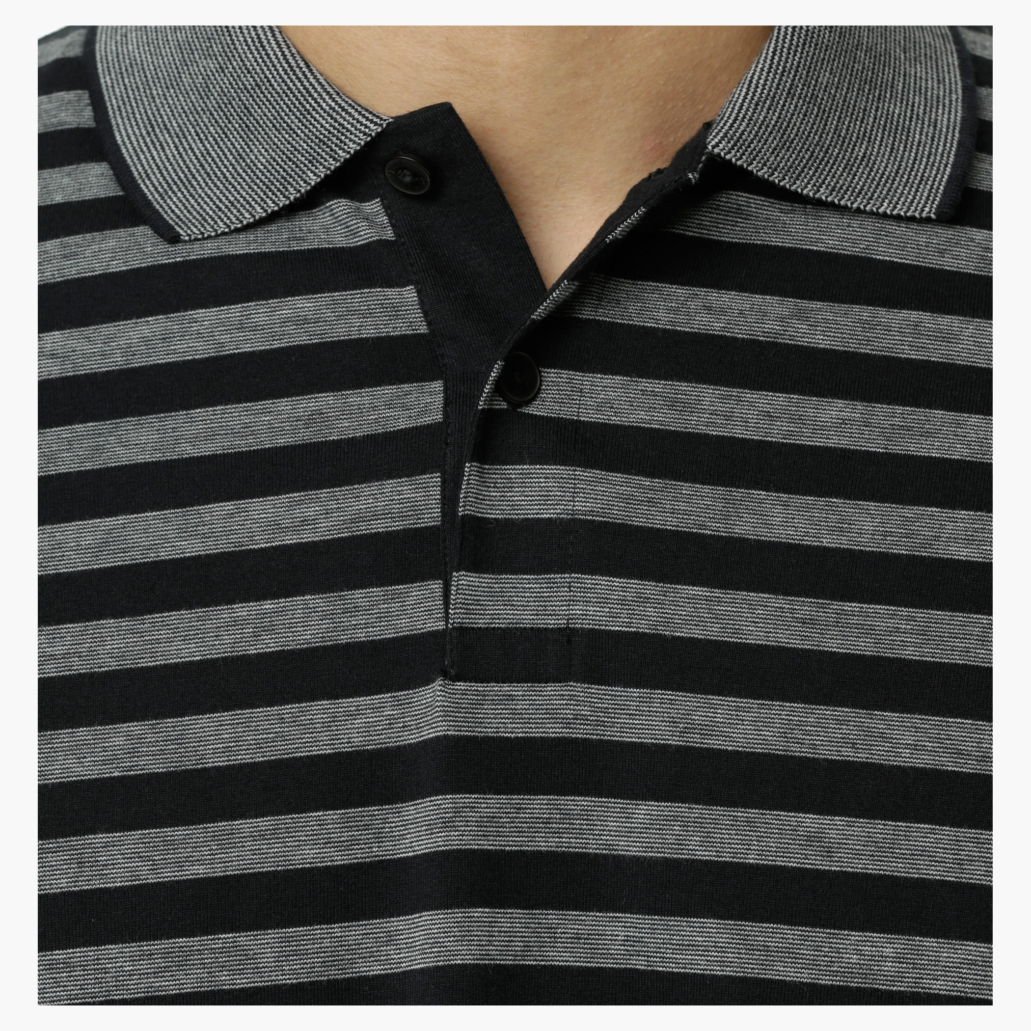 Striped Polo Neck T-Shirt with Short Sleeves-men-clothing-tshirtsandpolos-polos-image-14